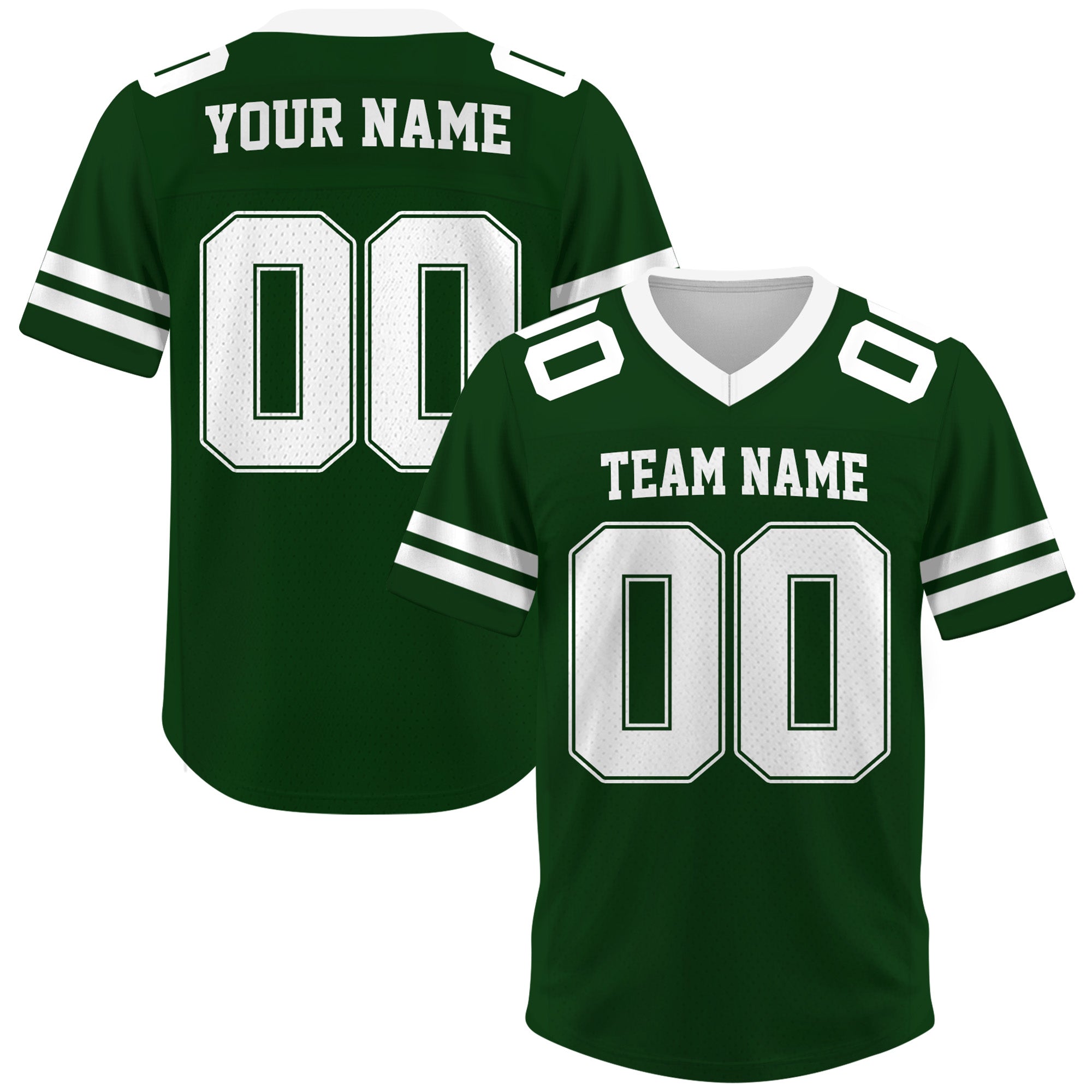 Custom Green Football Jersey, Personalized Name Number Logo Football Jersey for Men Women