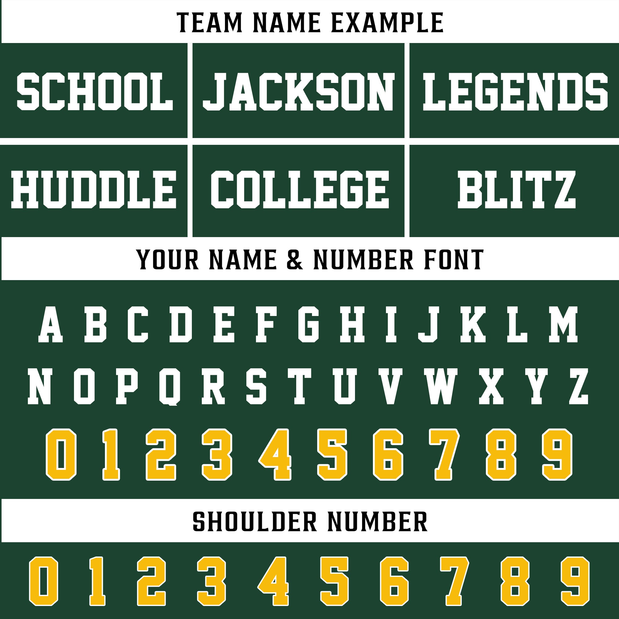 Custom Green Gold Football Jersey, Personalized Concert Outfit Football Fan Tee