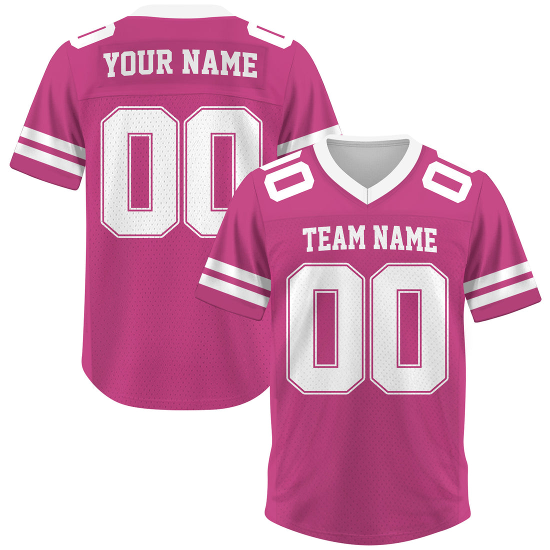 Custom Pink Football Jersey, Personalized Football Jersey Shirt For Adult Kid