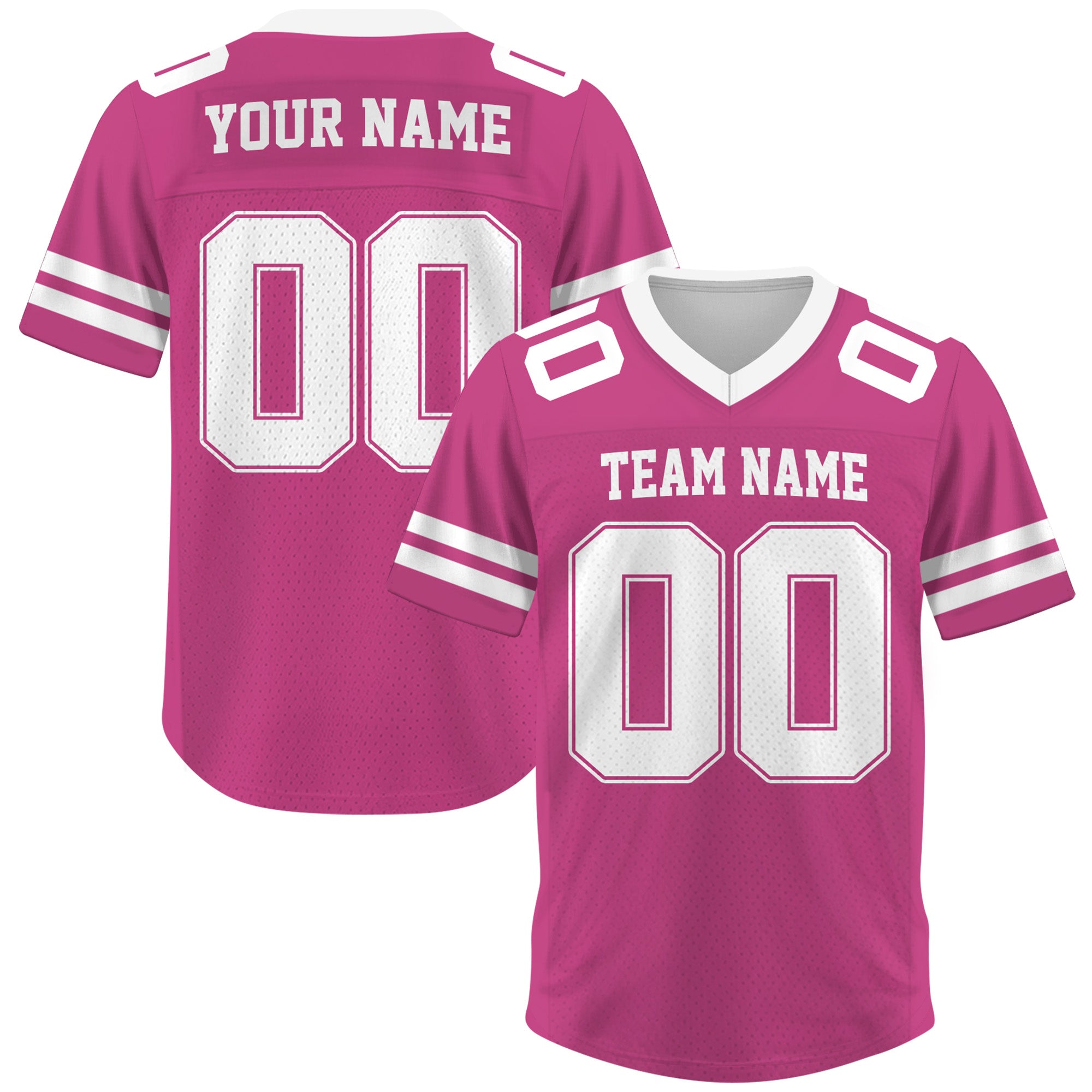 Custom Pink Football Jersey, Personalized Football Jersey Shirt For Adult Kid
