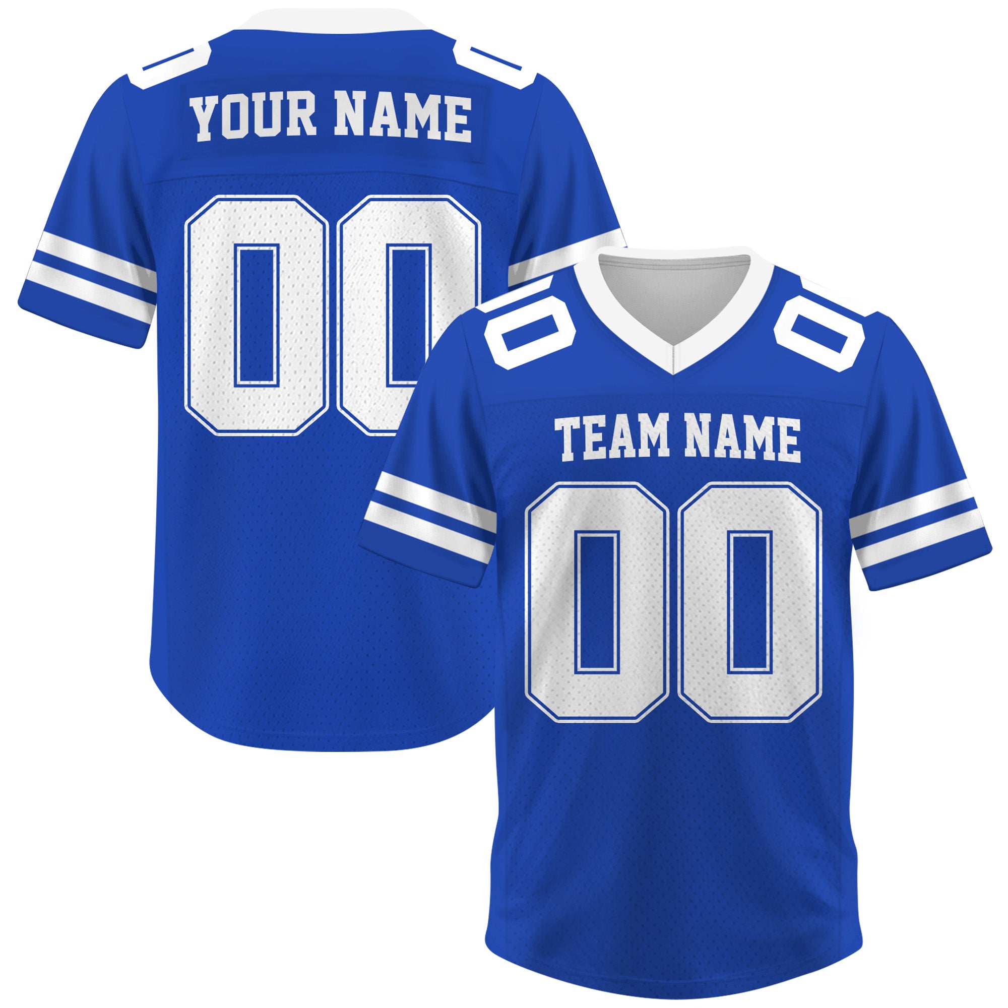 Custom Royal Blue Football Jersey, Personalized Name Number Logo Football Jersey for Men Women