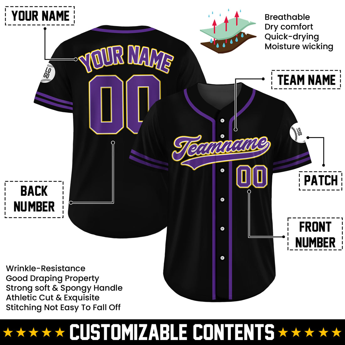 Custom Royal Victory Baseball Jersey