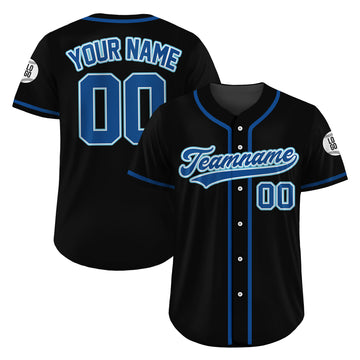 Personalized Midnight Ice Black Baseball Uniform