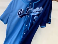 Custom Sunshine Sky Fade Gradient Baseball Jersey