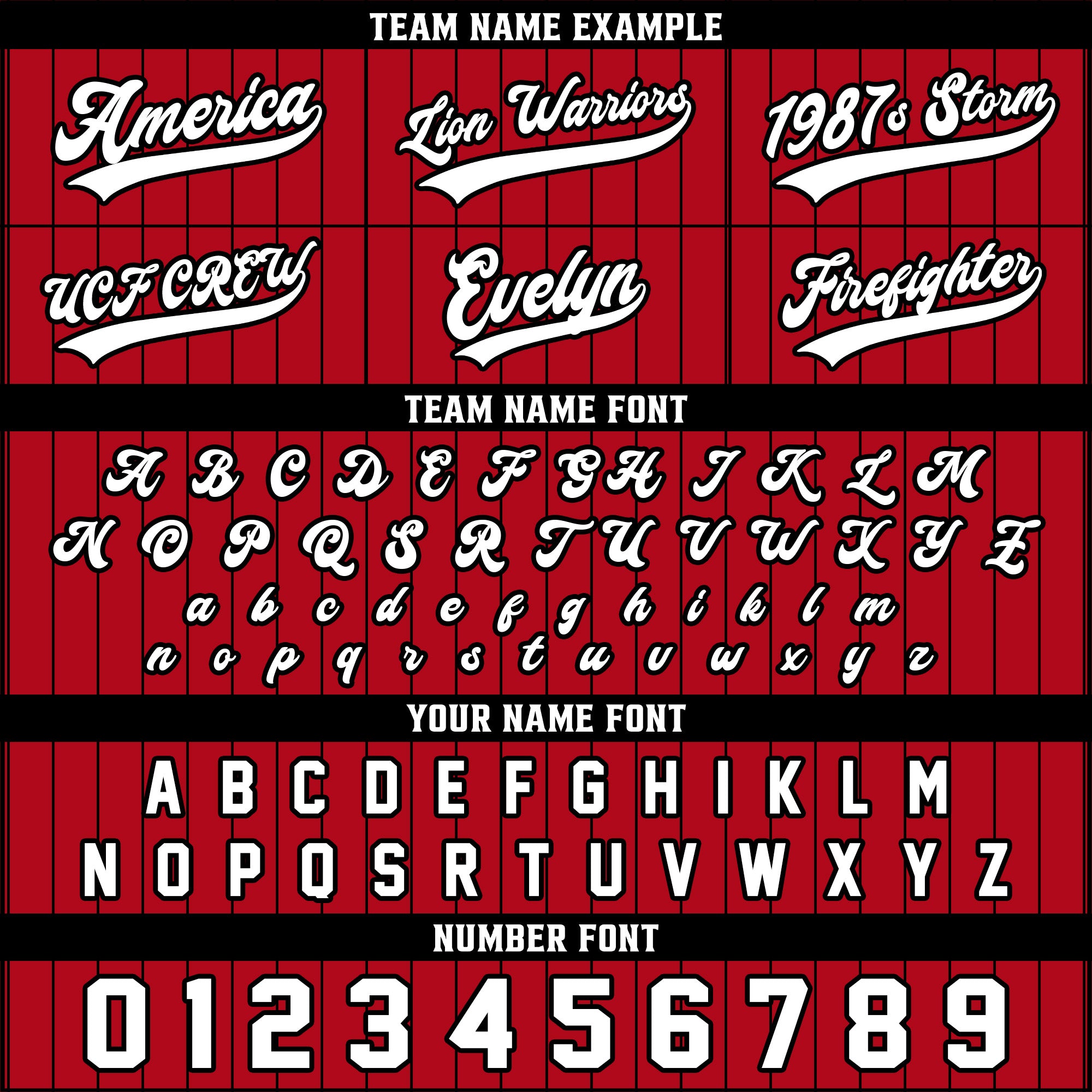 Custom Red and Black Pinstripe Baseball Jersey, Personalized Baseball Jersey For Adult Kid