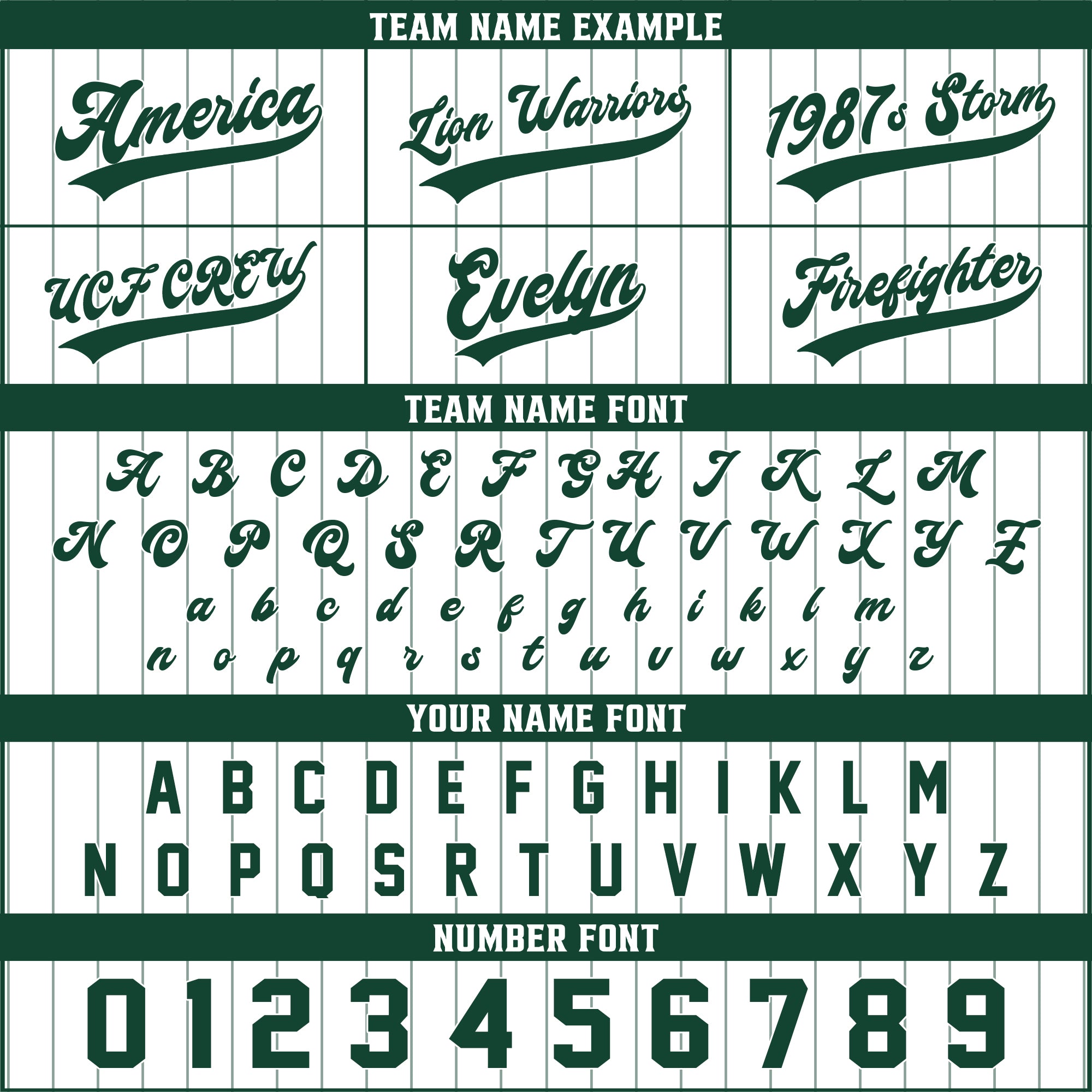 Custom White and Dark Green Pinstripe Baseball Jersey, Custom Baseball Jersey for Men Women Youth Kid