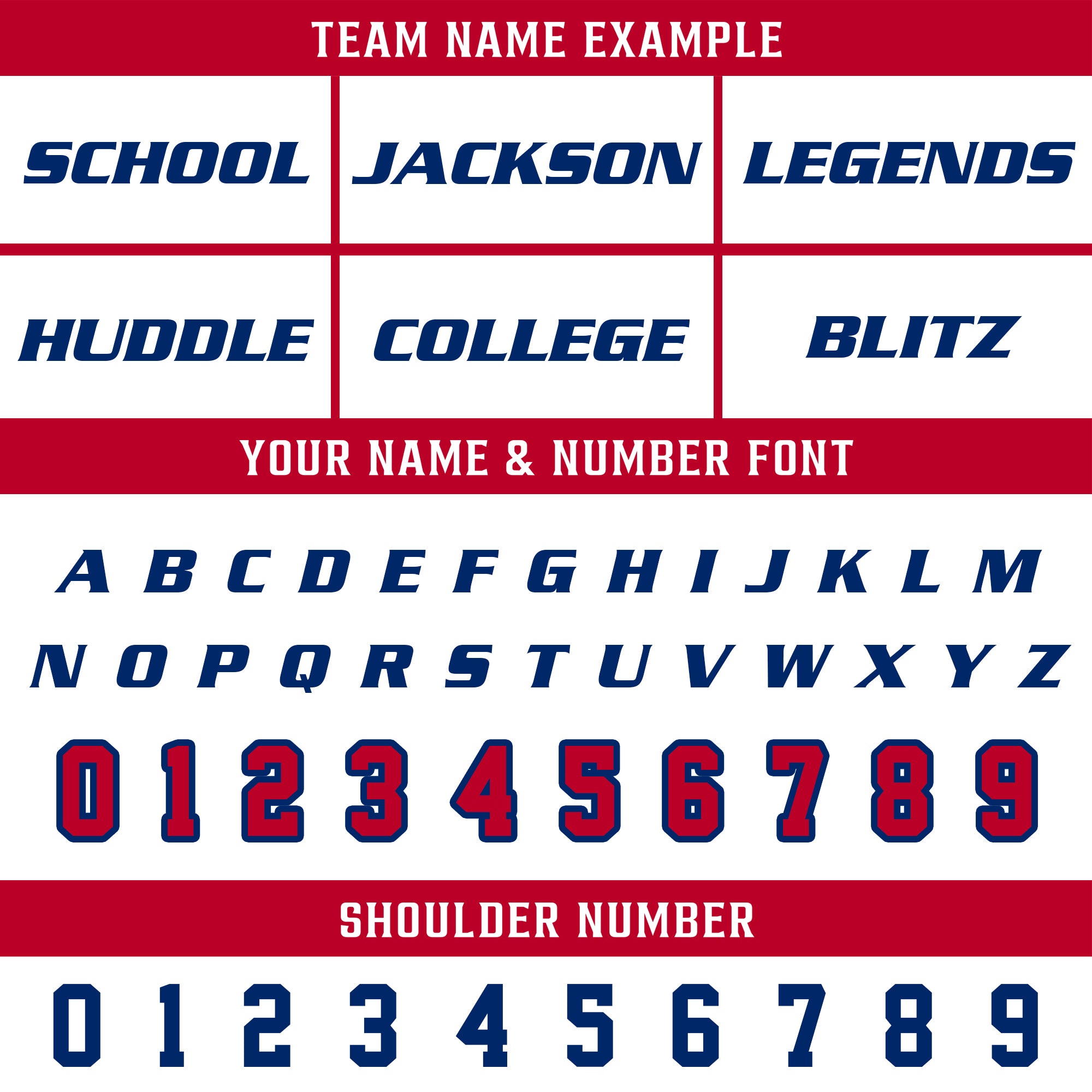 Custom White Red Blue Football Jersey, Game Day Outfit For American Football Fan