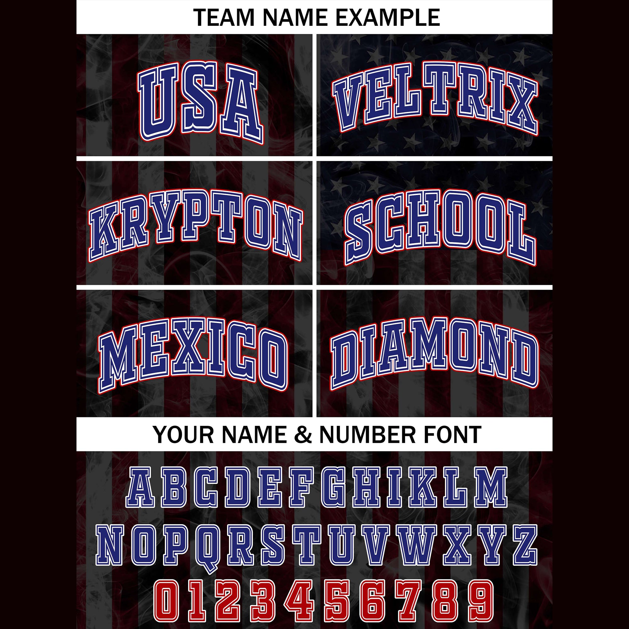 Custom American Glory Full-Flag Independence White Jersey