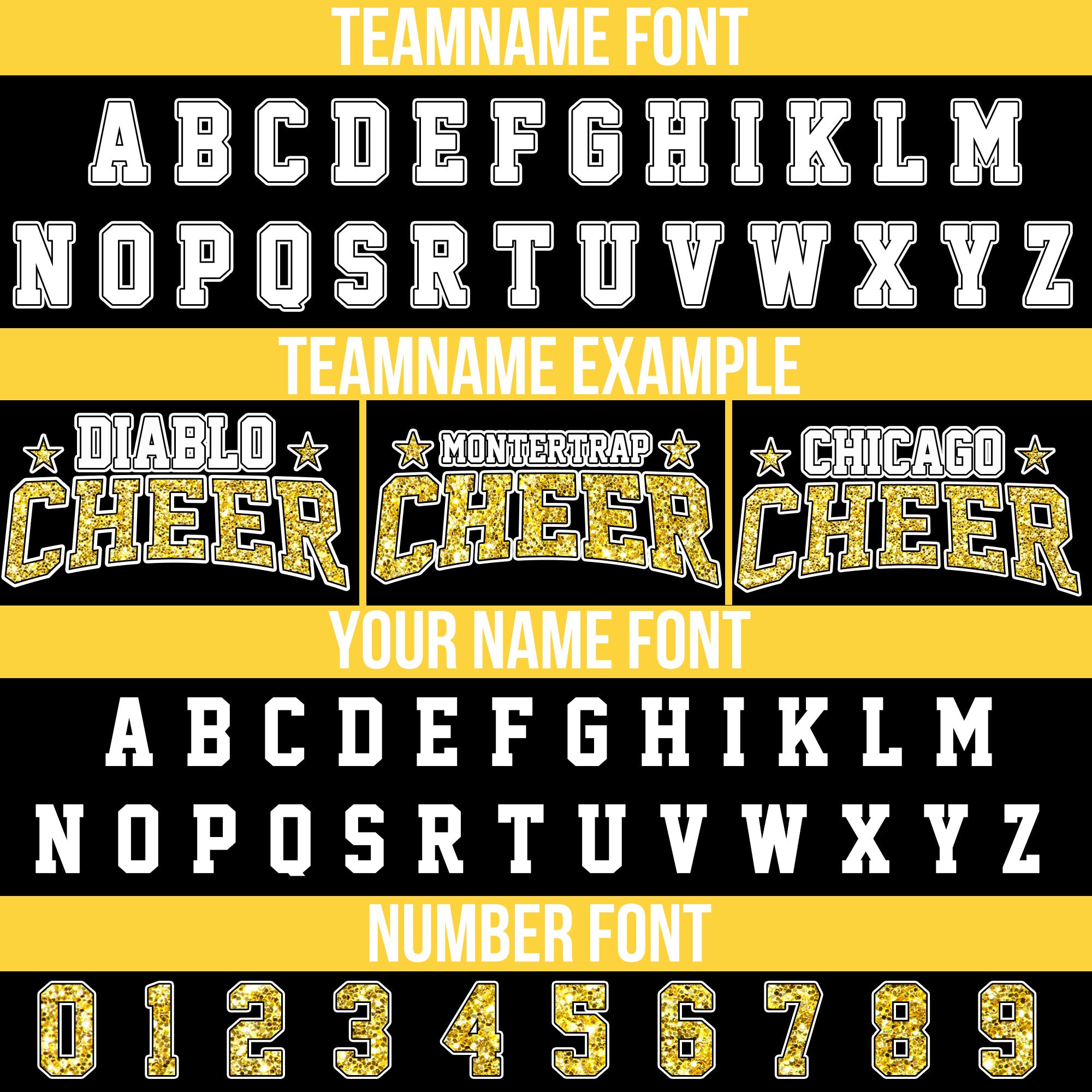 Custom Black Gold Glitter Cheer Baseball Jersey, Custom Cheerleading Uniform for Squads Individuals