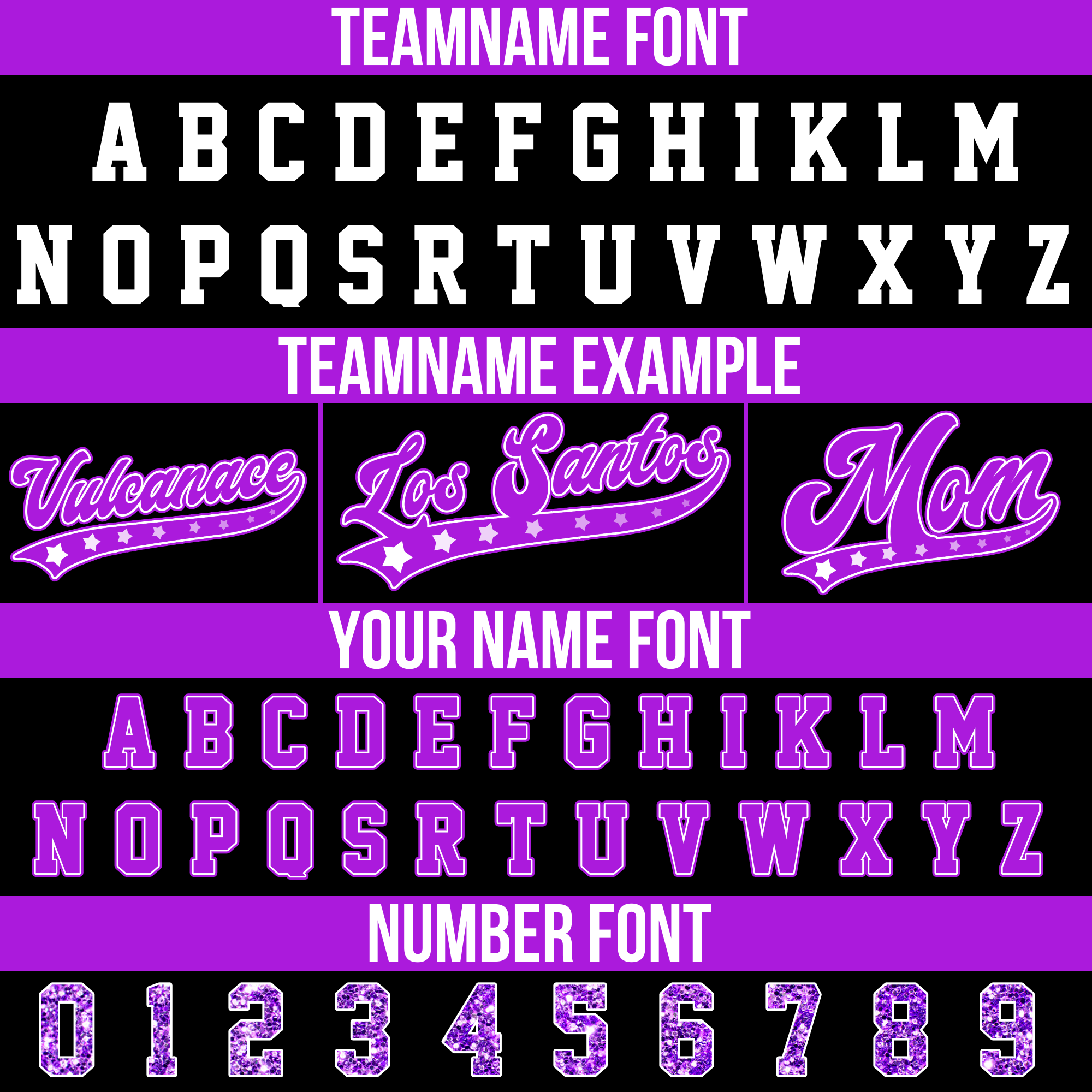 Custom Black Light Purple Glitter Cheer Baseball Jersey, Cheer Team Spirit Wear & Uniform Tops