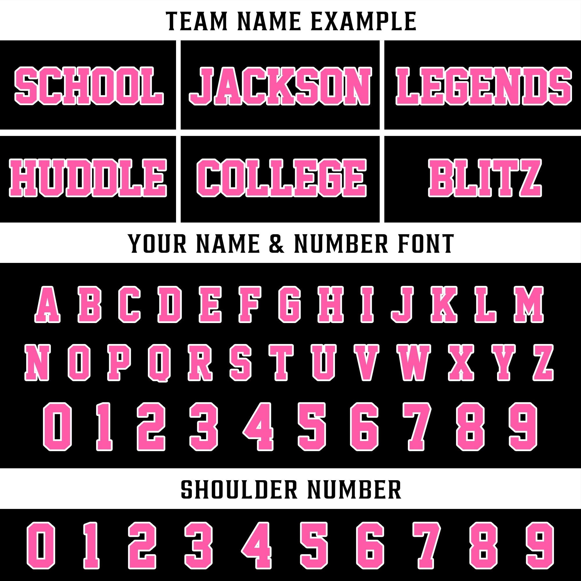 Custom Black Pink Football Jersey, Game Day Outfit For American Football Fan