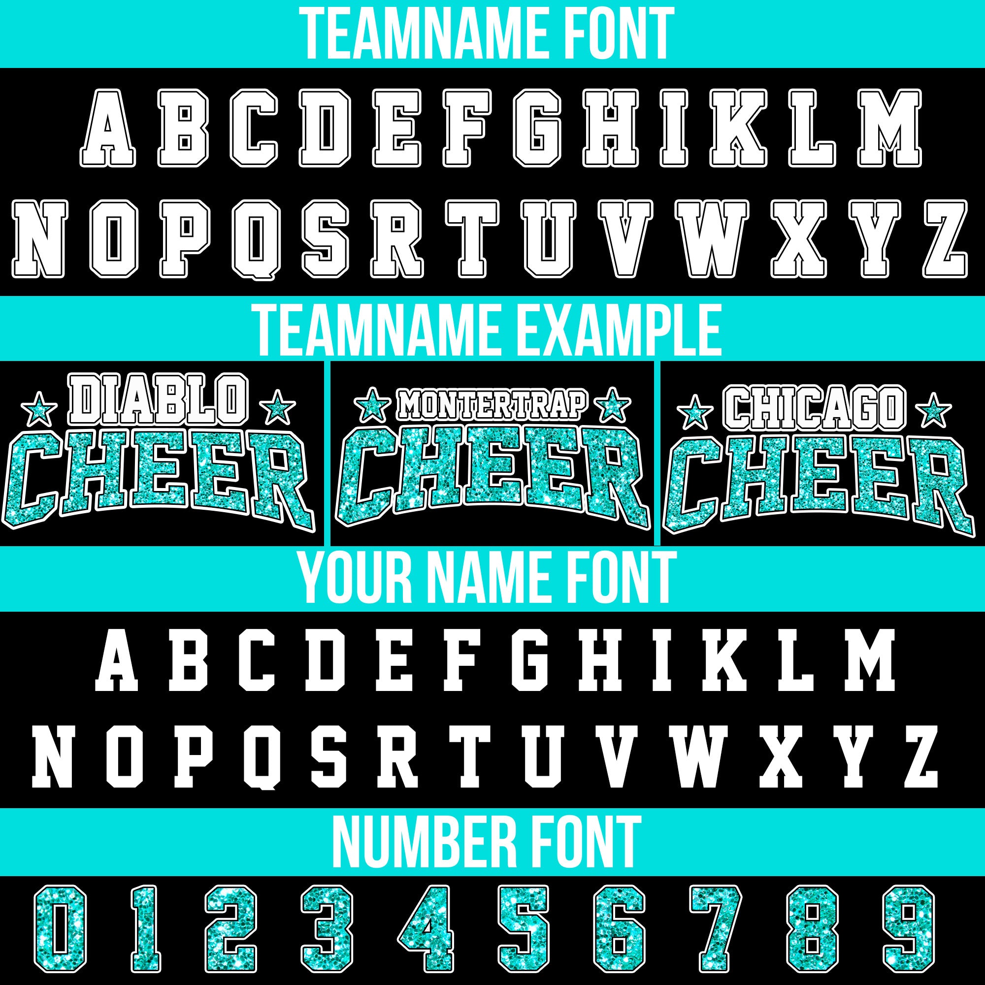 Custom Black Teal Glitter Cheer Baseball Jersey, Cheer Coach Appreciation Gift