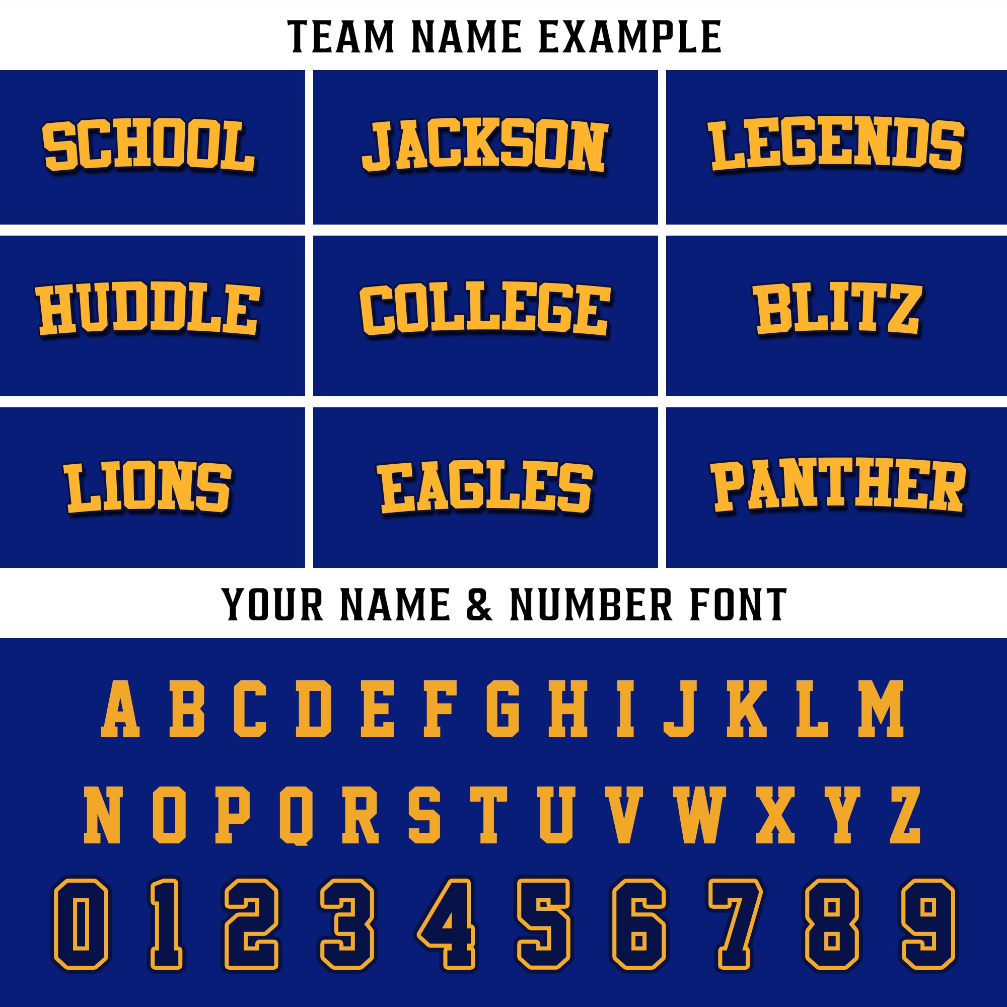 Custom Blue Gold Chess Pattern Football Jersey, Custom Football Jersey with Team Name Number Logo for Team