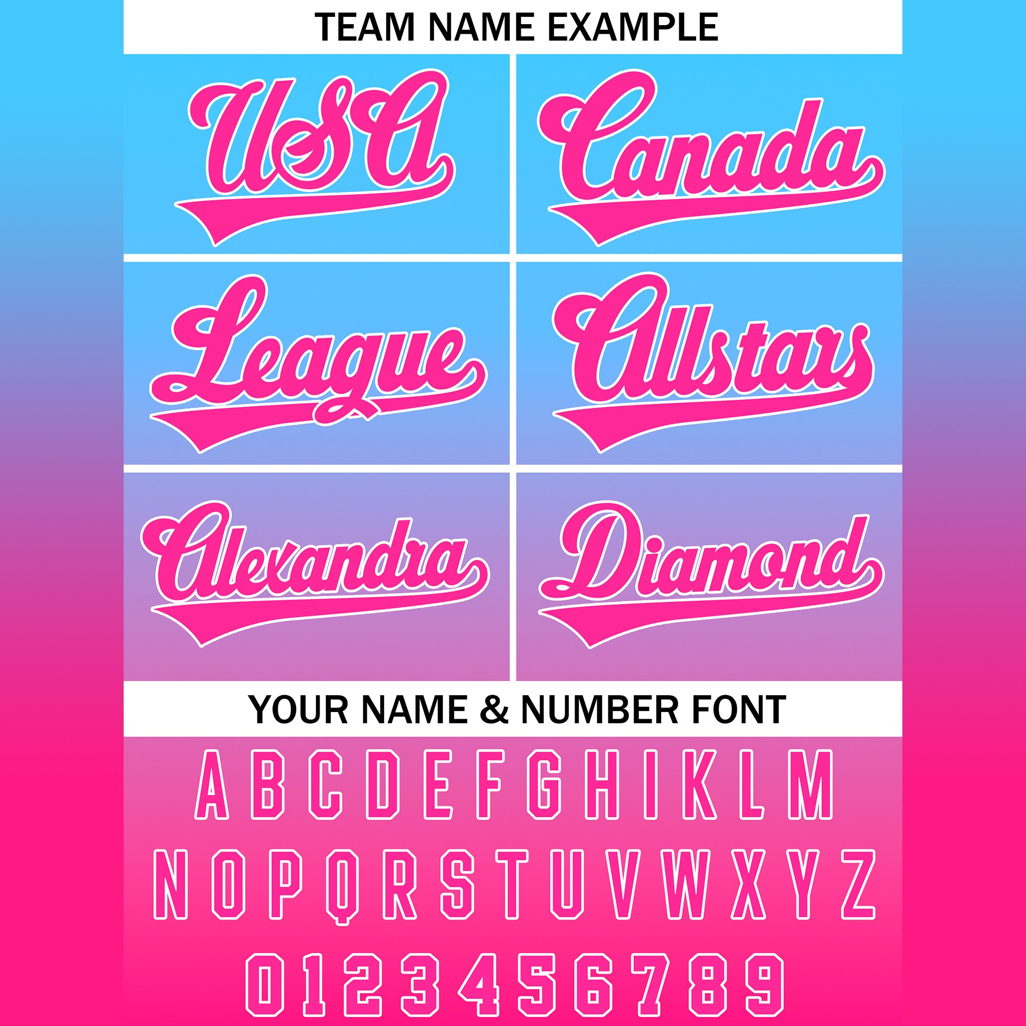 Custom Blue Pink Gradient Baseball Jersey,Personalized Name Number Baseball Shirt for Men Women Youth