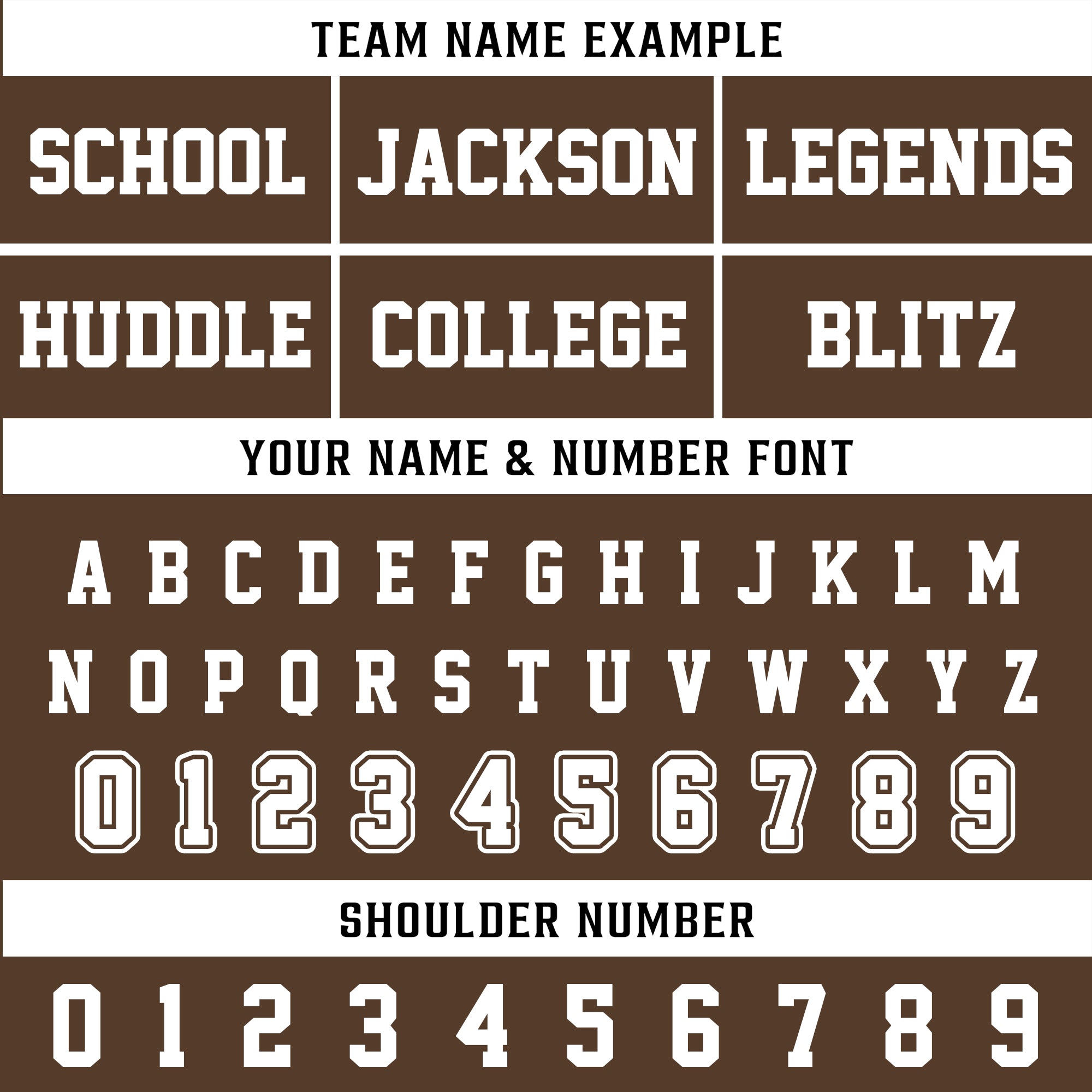 Custom Brown White Football Jersey, Custom Football Uniform For Men & Women