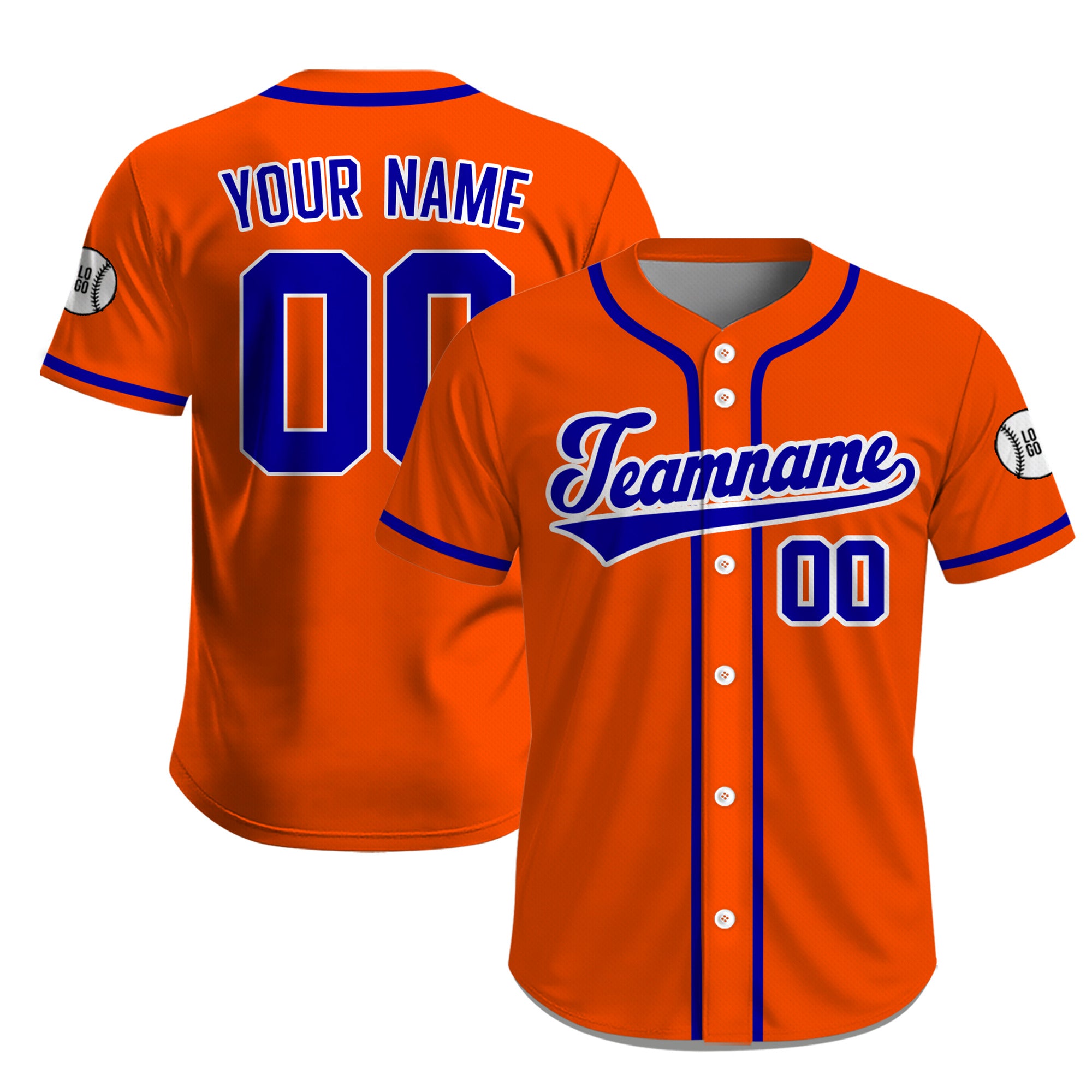 Custom Class Orange Baseball Jersey, Personalized Name Number Uniform for Men Women Youth