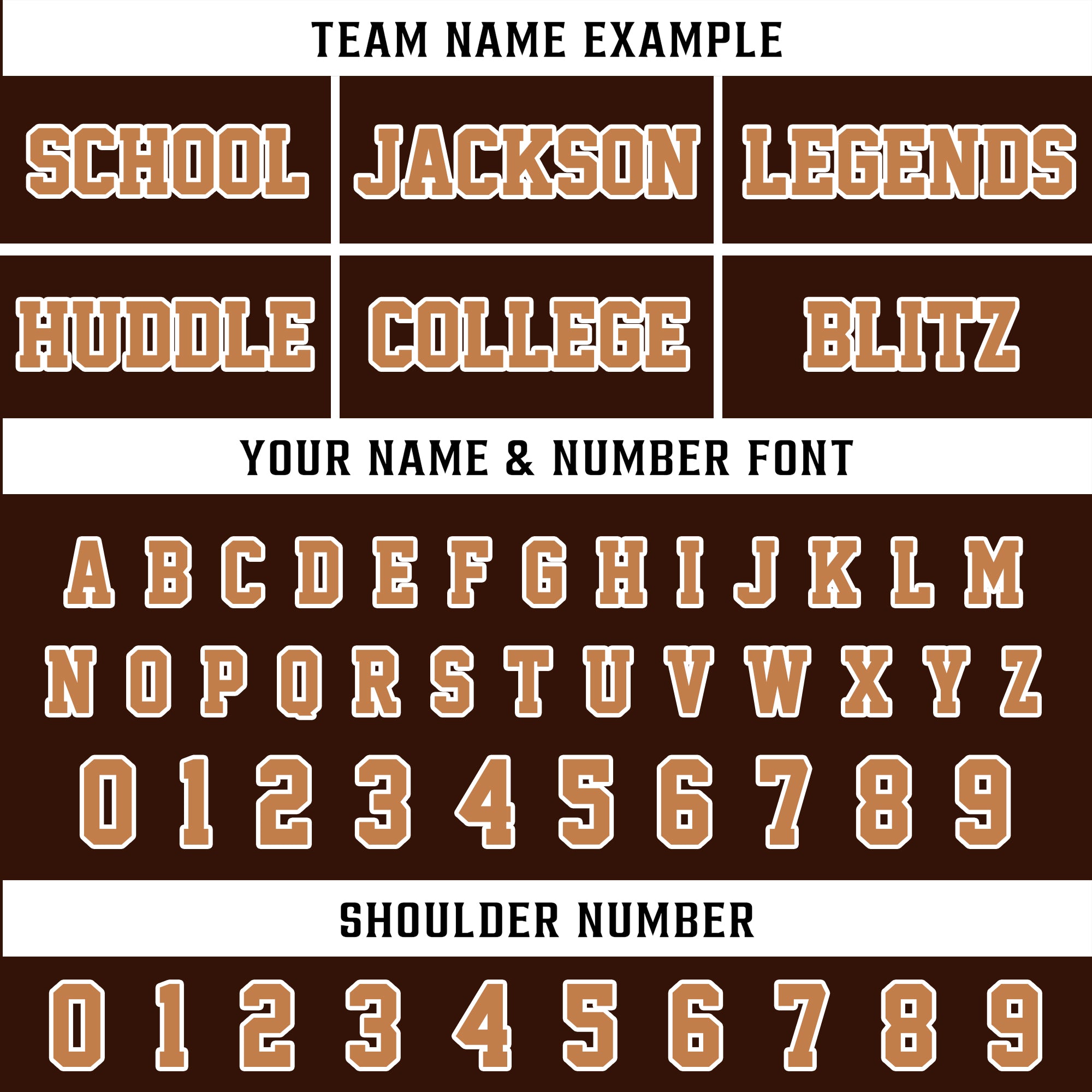 Custom Dark Brown Tan Football Jersey, Personalized Team Name Number Football Jersey for Men Women Youth