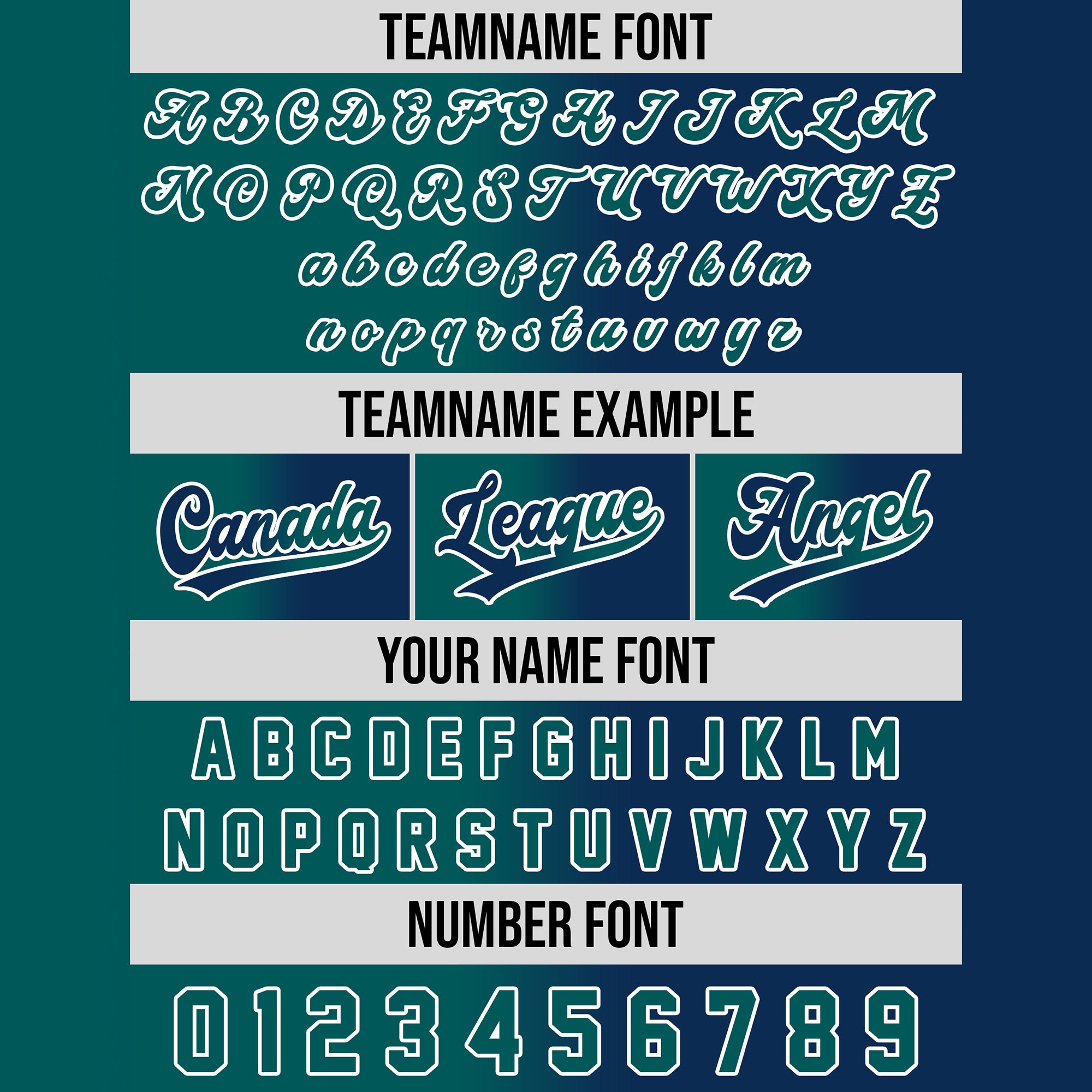 Custom Deep Sea Gradient Baseball Jersey