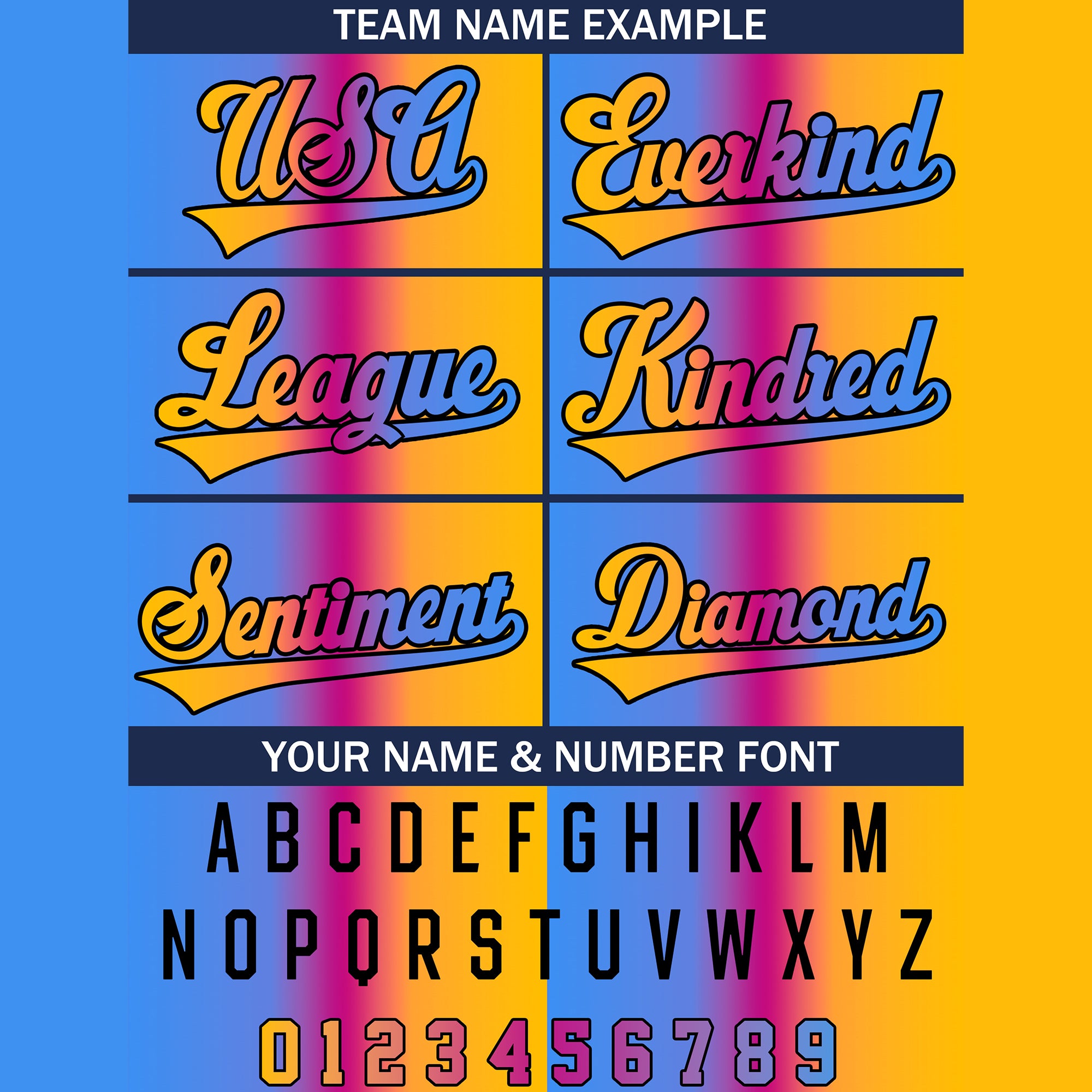 Custom Gradient Sunset Unique Baseball Jersey