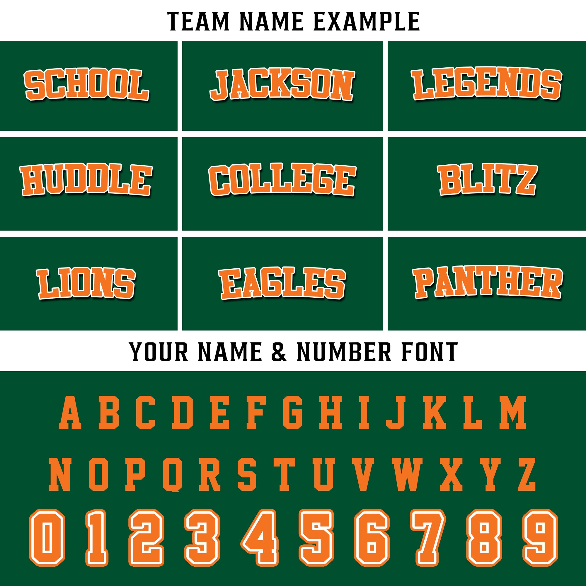 Custom Green Orange Chess Pattern Football Jersey, Personalized Football Jerseys For Men & Women