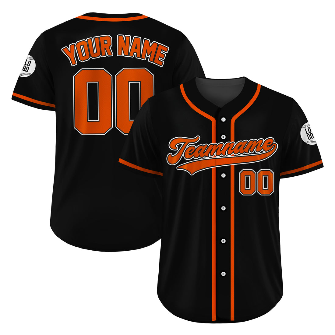 Custom Inferno Edge Black Baseball Jersey