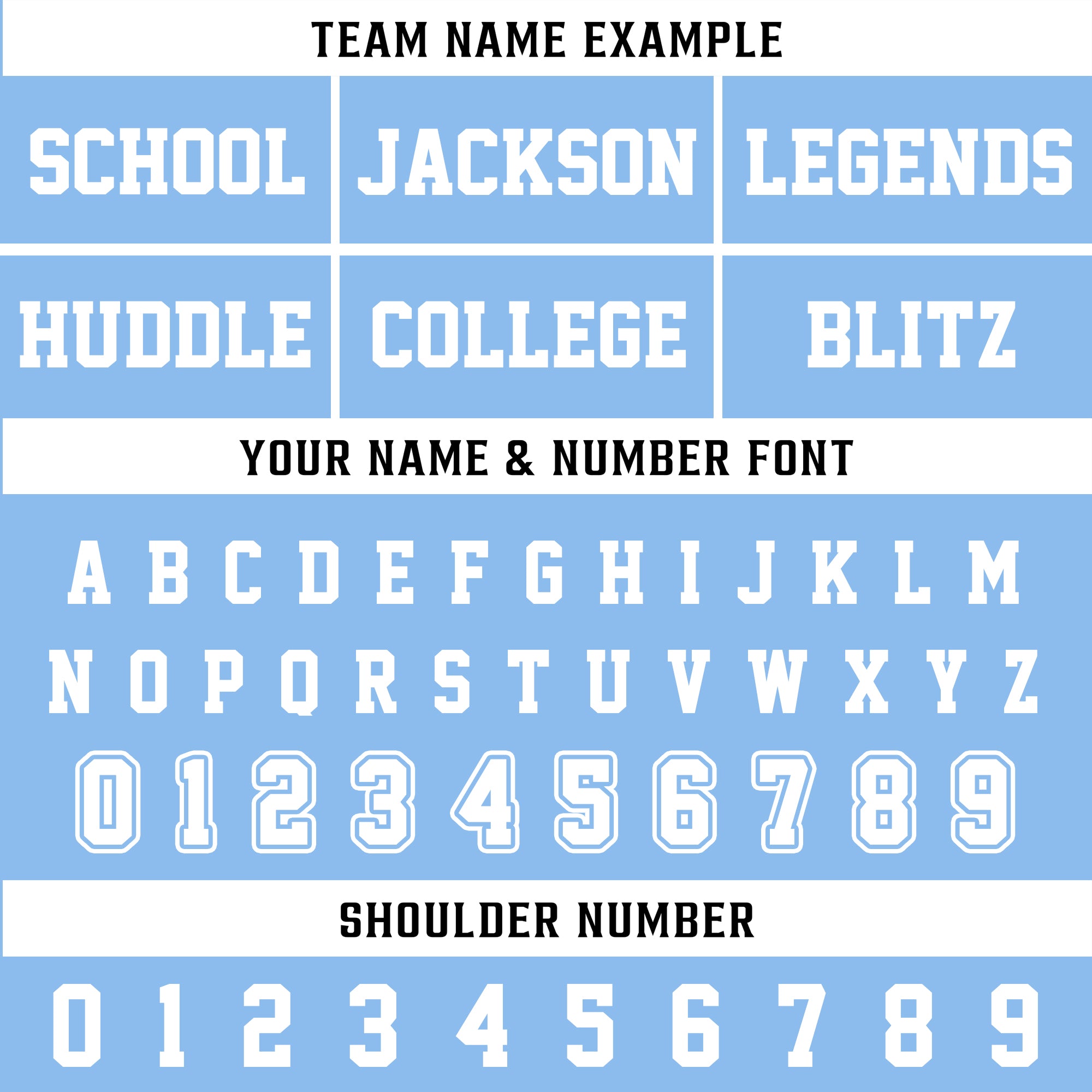 Custom Light Blue White Football Jersey, Personalized Football Apparel