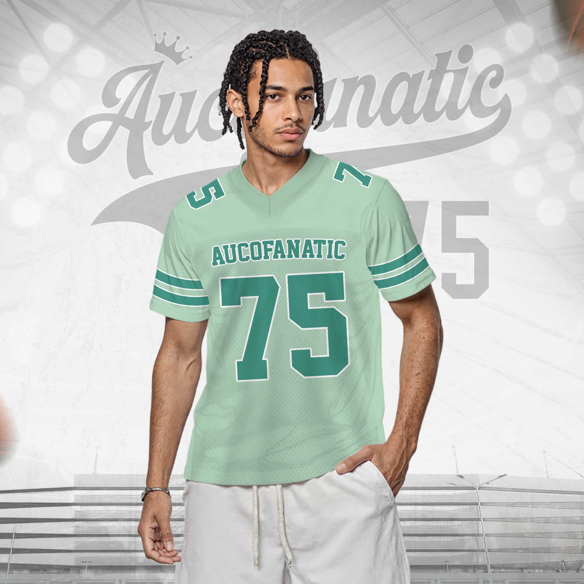 Custom Mint Green Football Jersey, Personalized Name Number  Logo Football Jerseys for Men Women Youth