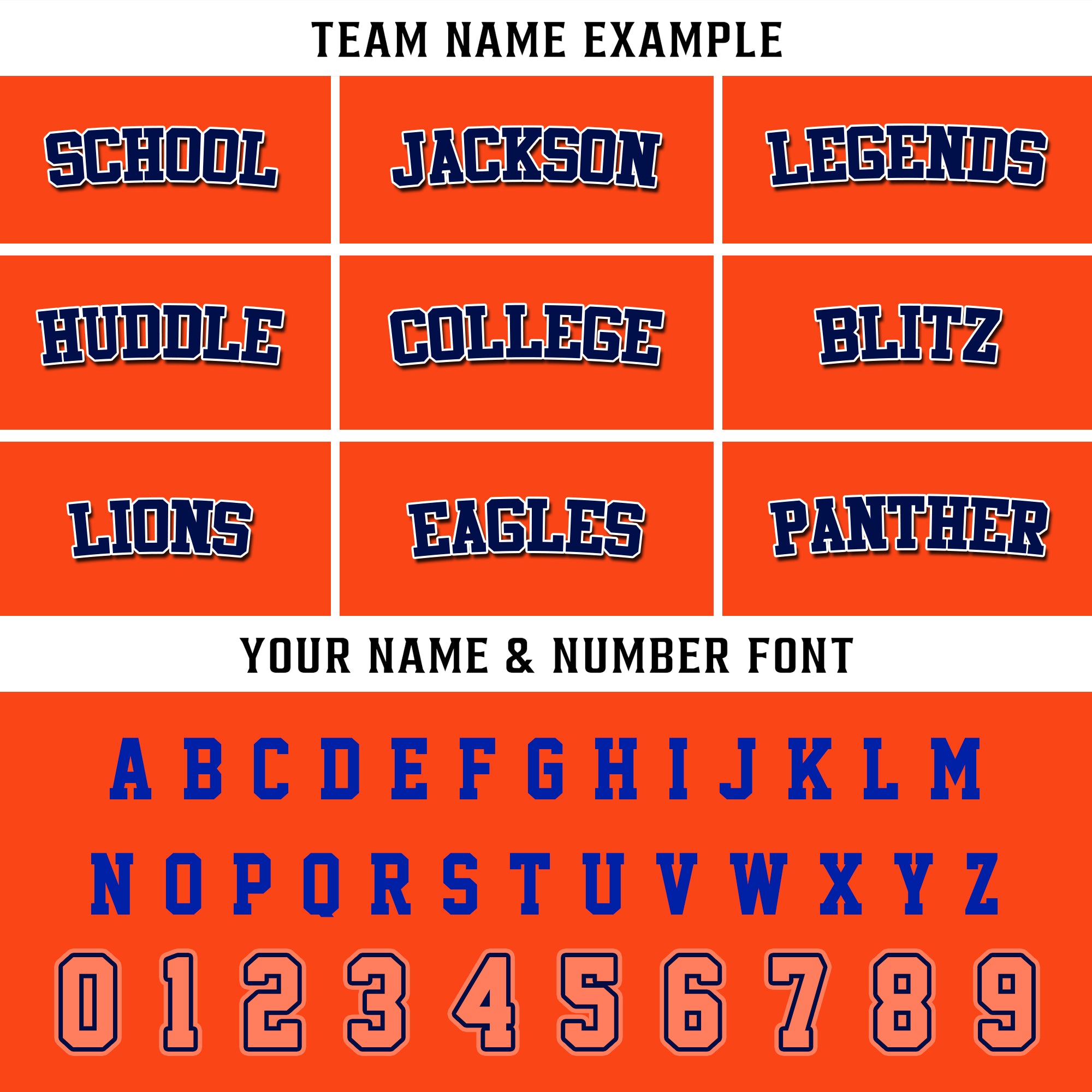 Custom Orange Blue Chess Pattern Football Jersey, Football Jerseys For Men & Women