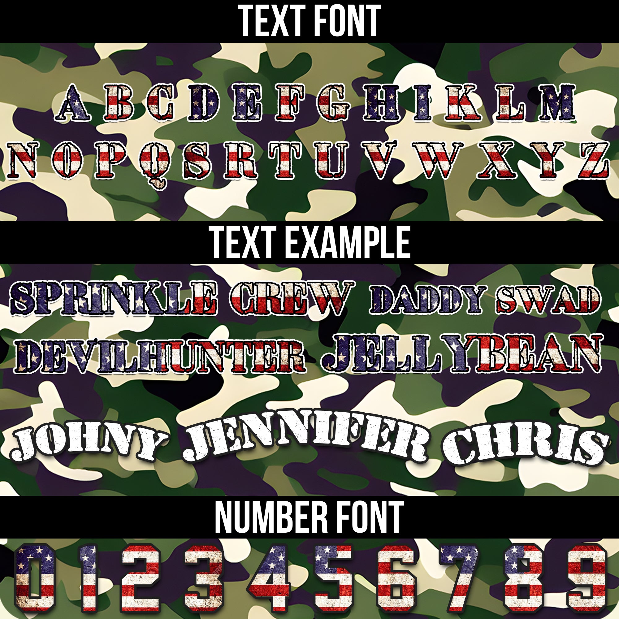 Custom Patriotic Camo 4th of July Baseball Jersey