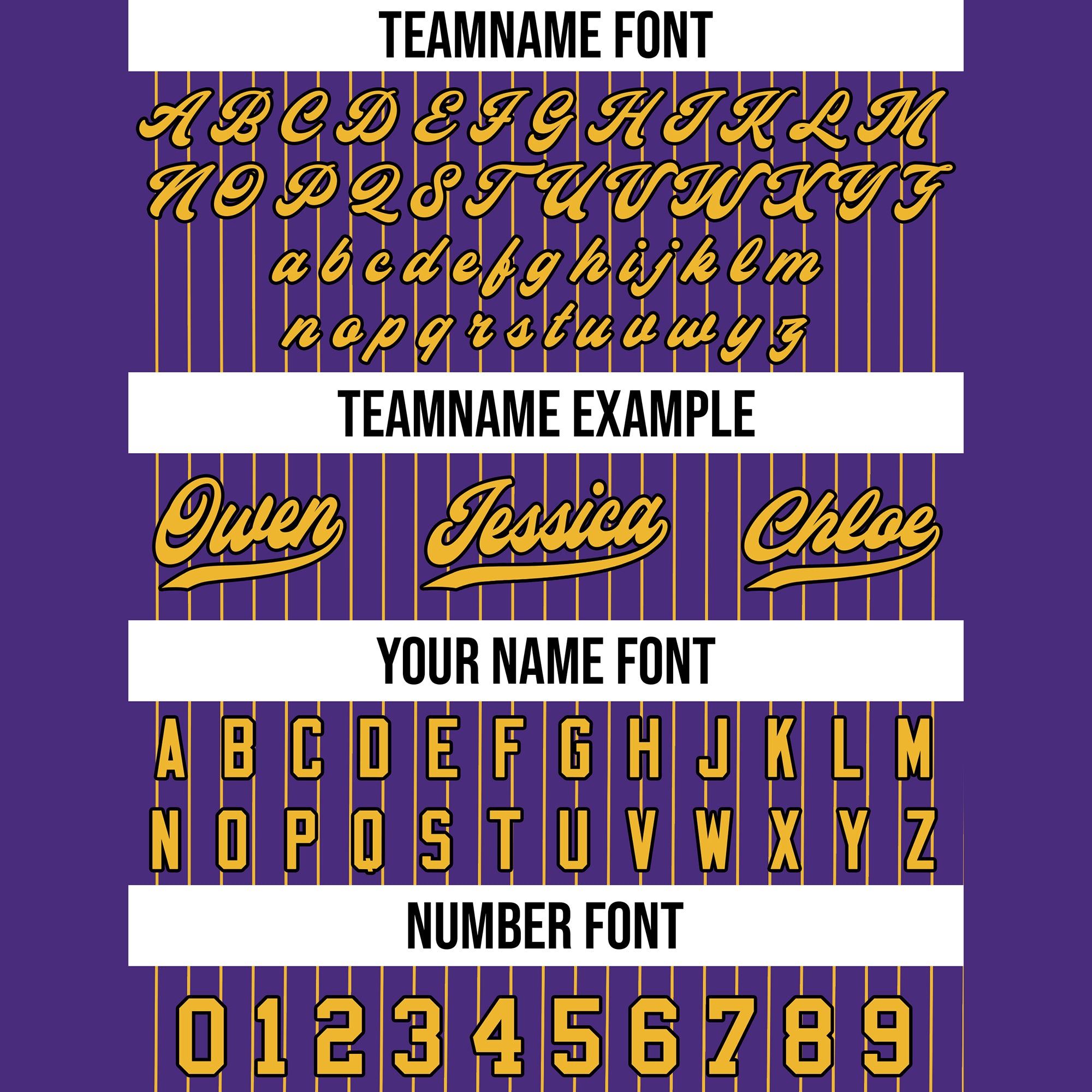 Custom Purple Yellow Striped Baseball Jersey, Custom Jersey Shirt for Men Women Youth Kid