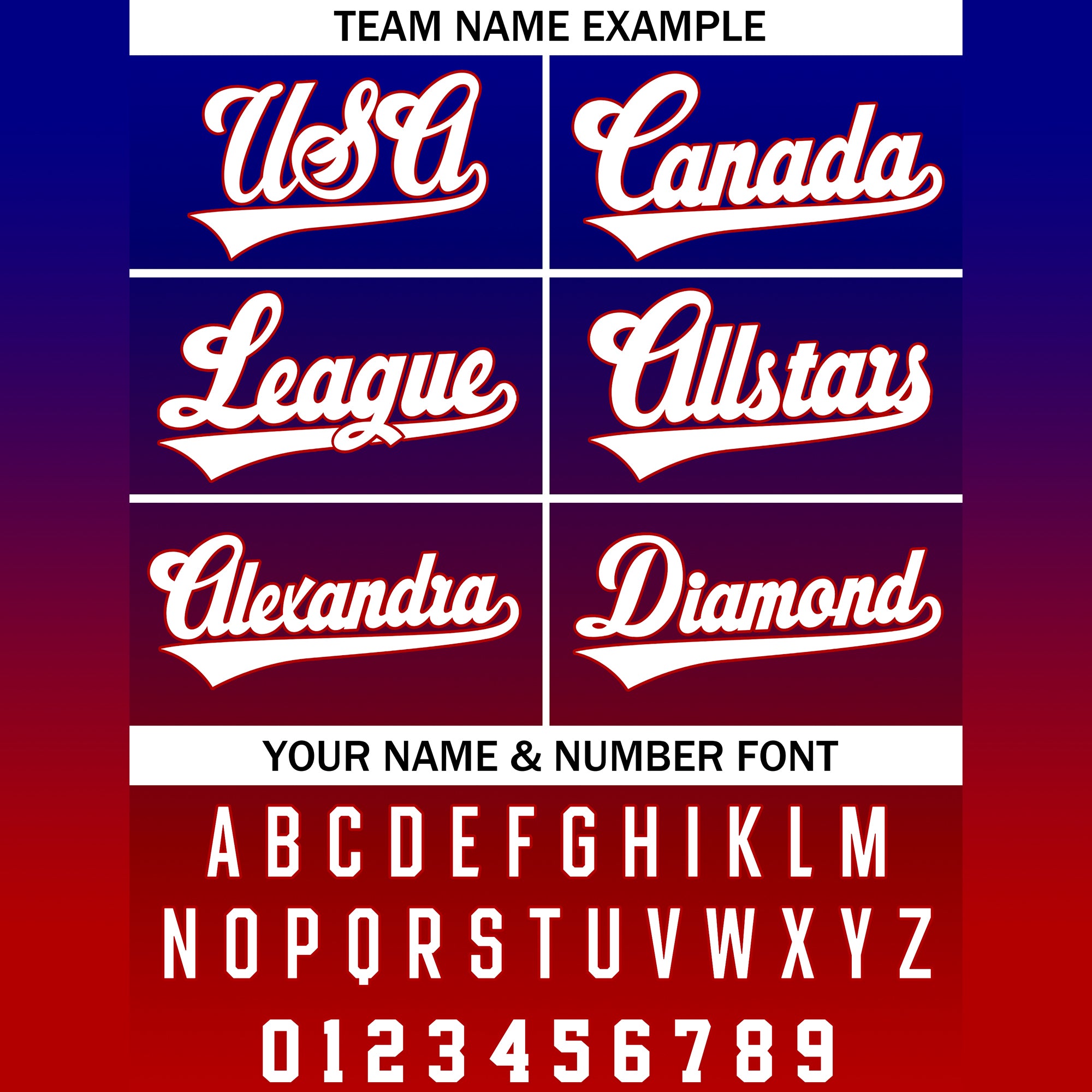 Custom Red Blue Gradient Baseball Jersey, Personalized Name Number Baseball Uniform for Men Women Youth