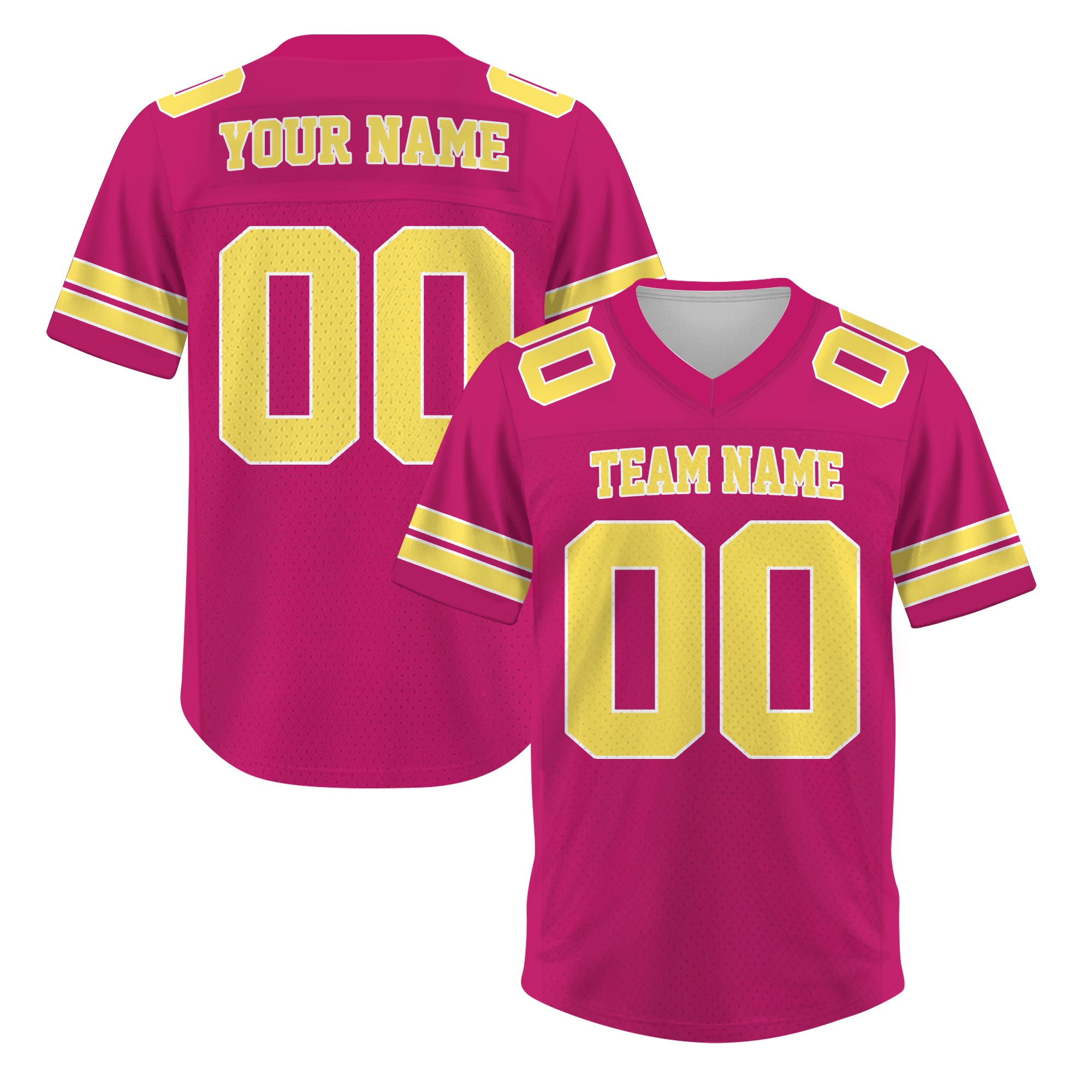 Custom Red Yellow Football Jersey, Custom Football Jersey with Team Name, Number, Logo for Team