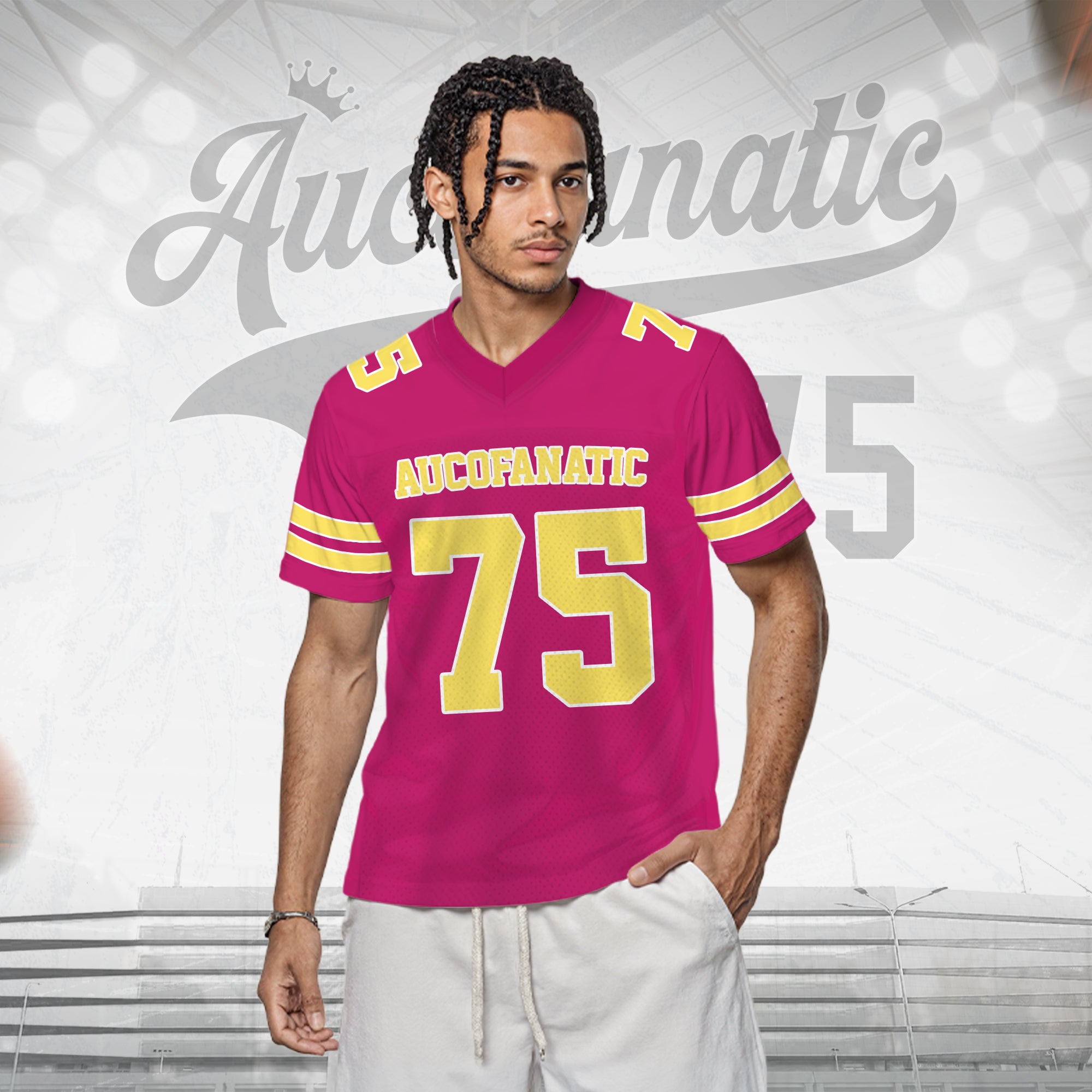 Custom Red Yellow Football Jersey, Custom Football Jersey with Team Name, Number, Logo for Team