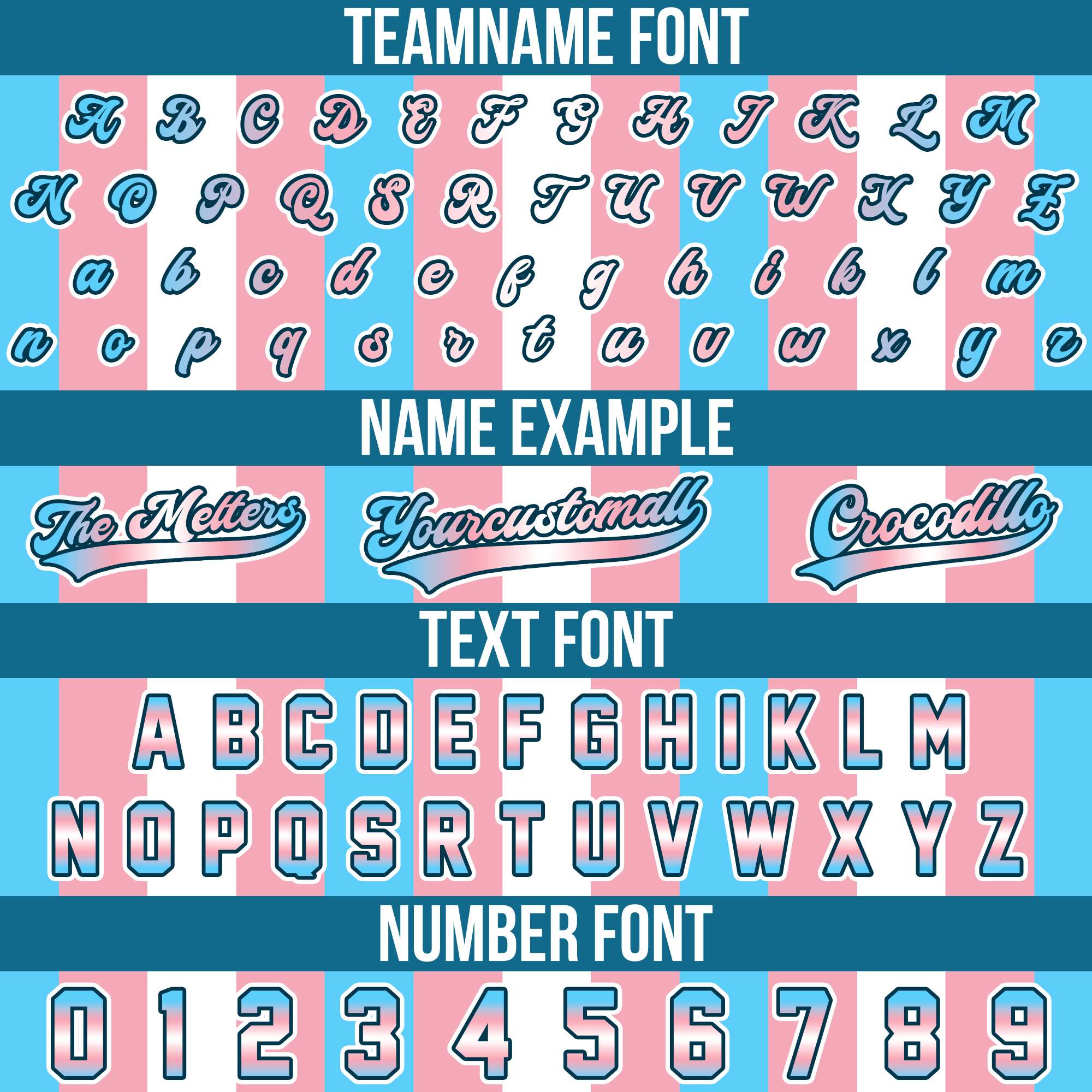 Custom Transgender Pride Striped Baseball Jersey