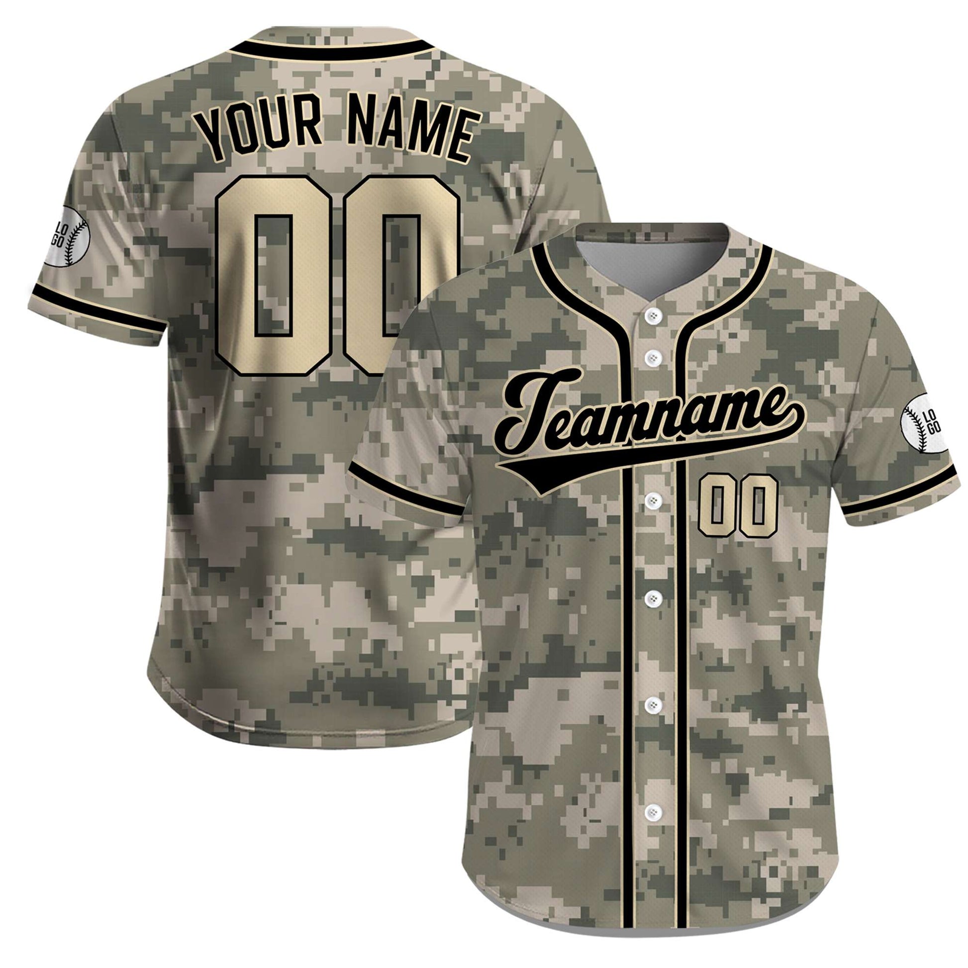 Custom USA Freedom Defender Patriot Camo Jersey