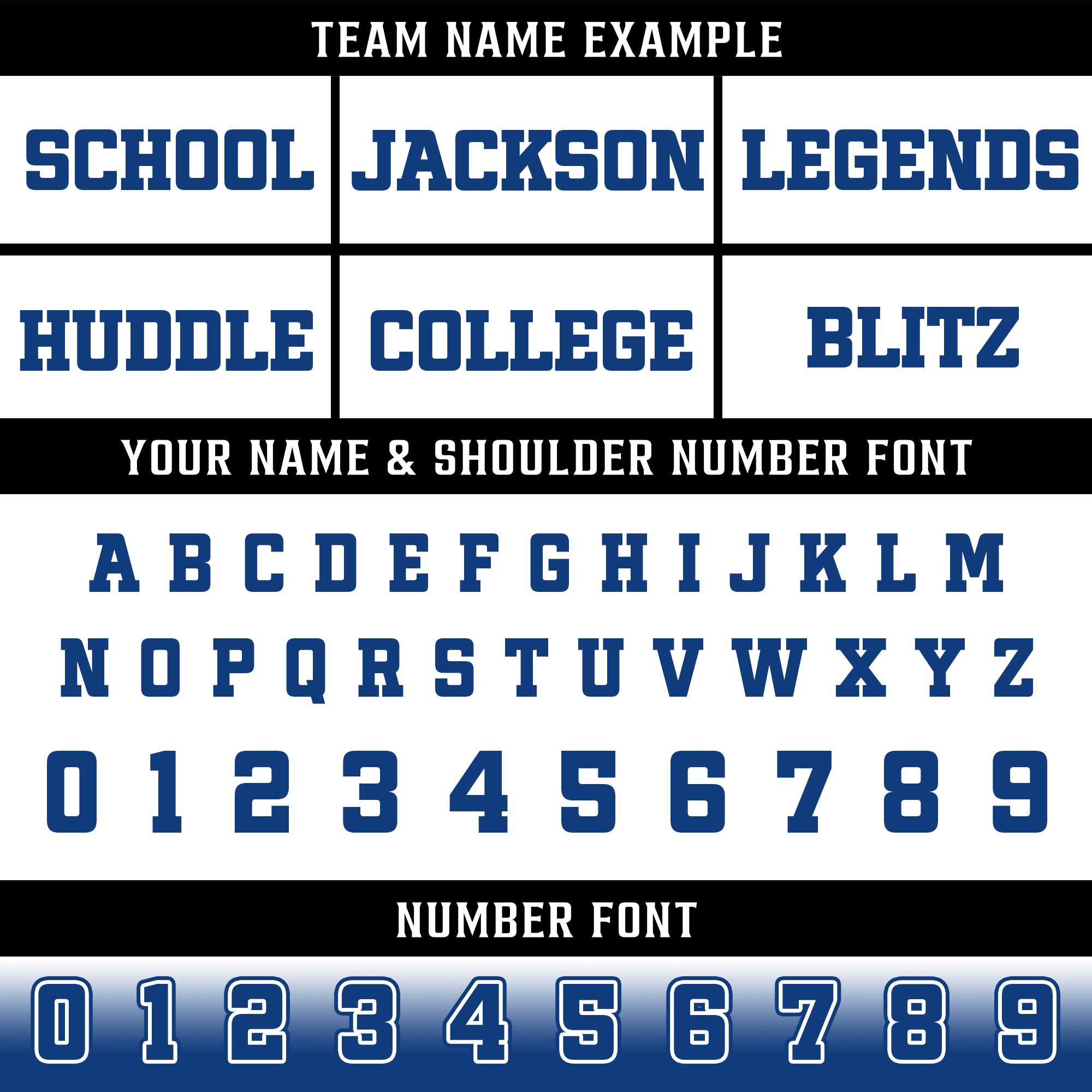 Custom White Blue Gradient Football Jersey, Personalized Team Name Number Football Jersey for Men Women Youth