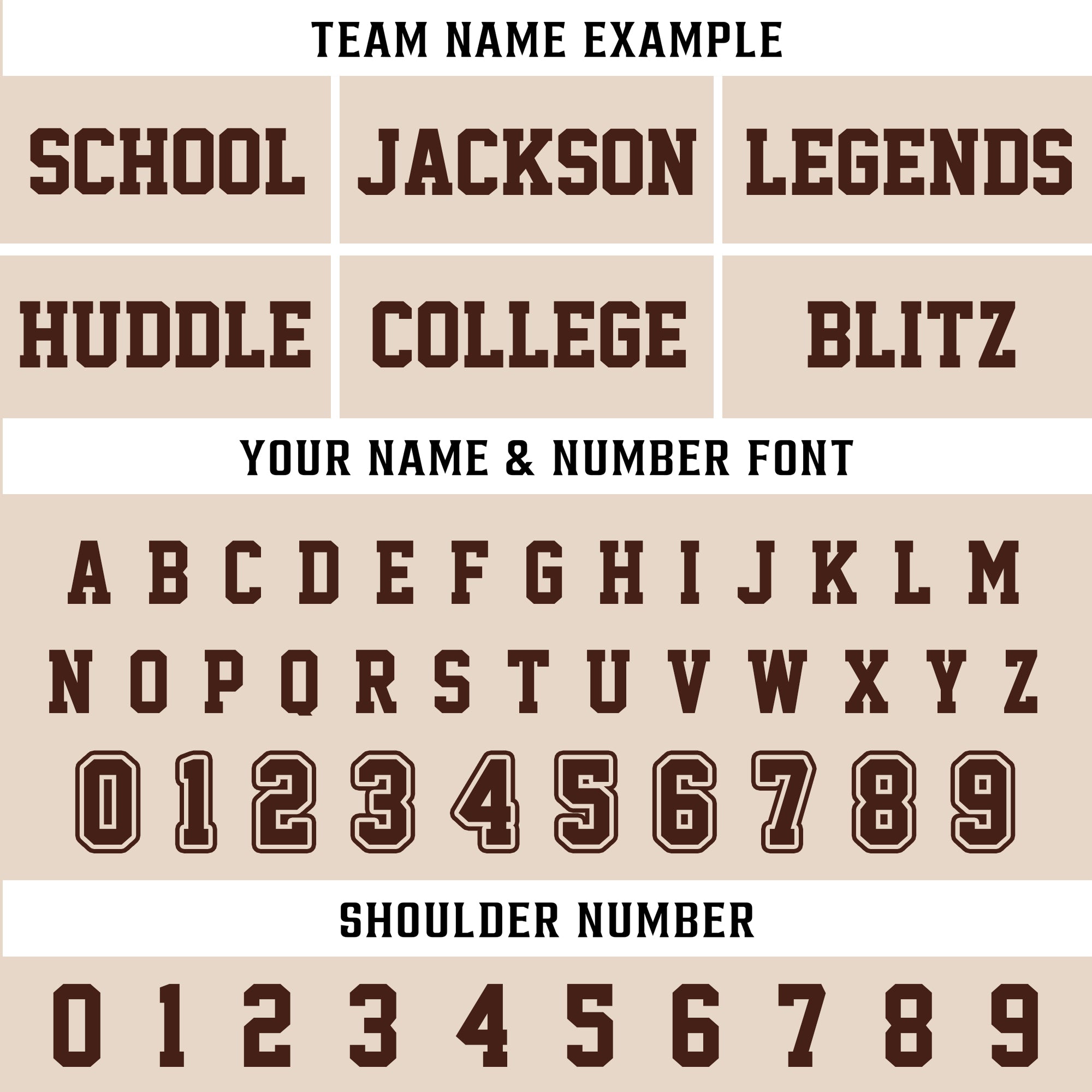 Custom White Brown Football Jersey, Personalized Team Name Number Football Jersey for Men Women Youth