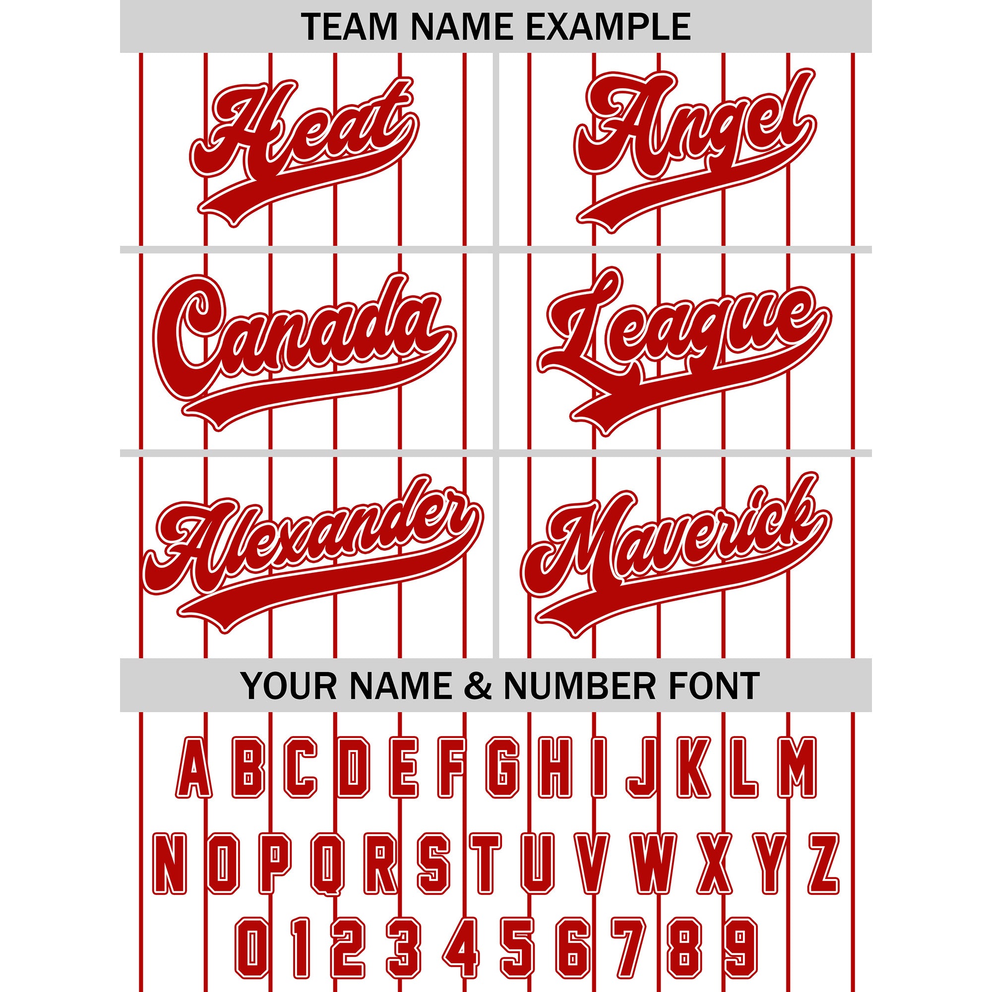 Custom White Red Fine Pinstripe Baseball Shirt