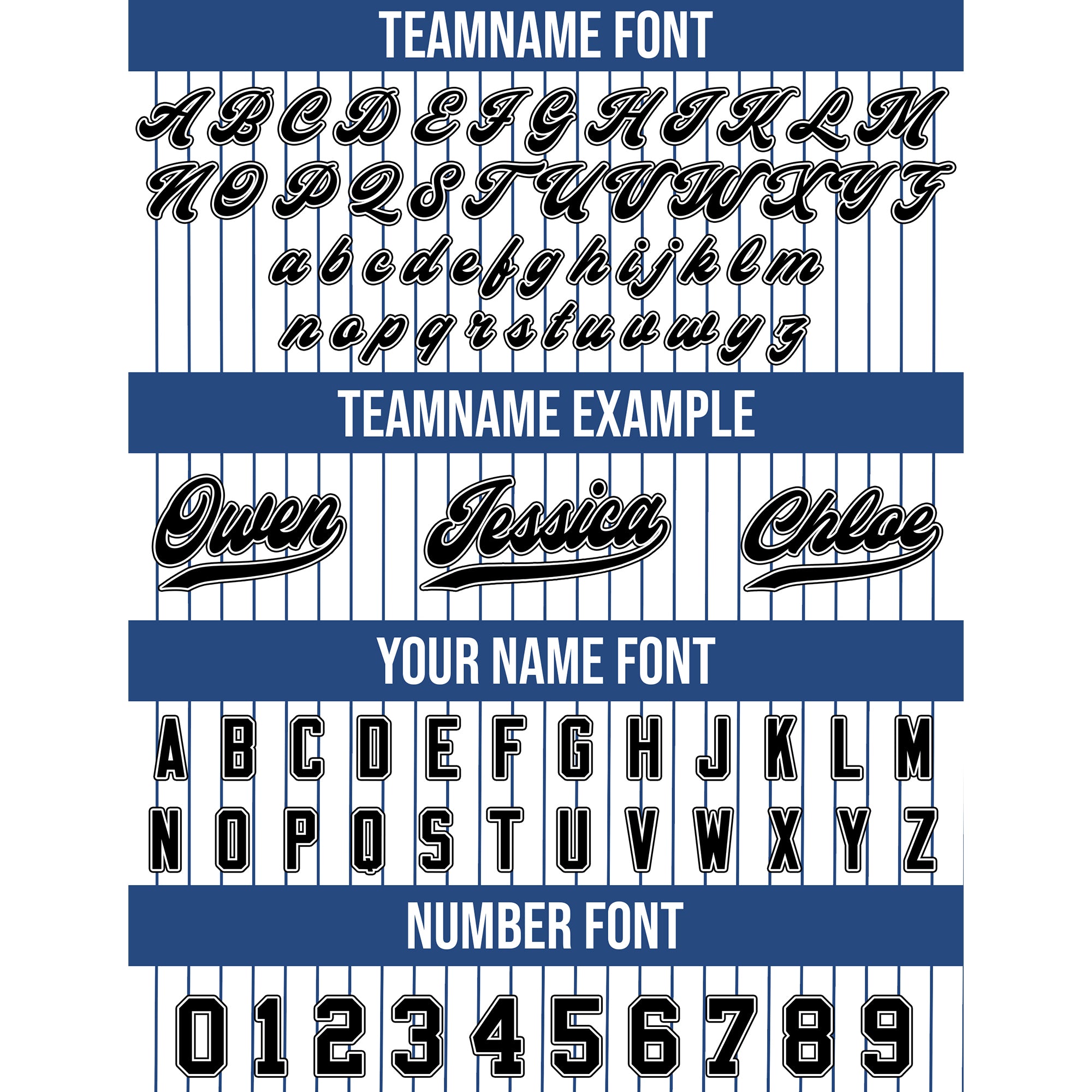 Custom White and Black Pinstripe Baseball Jersey, Custom Team Name Number Logo Baseball Jersey