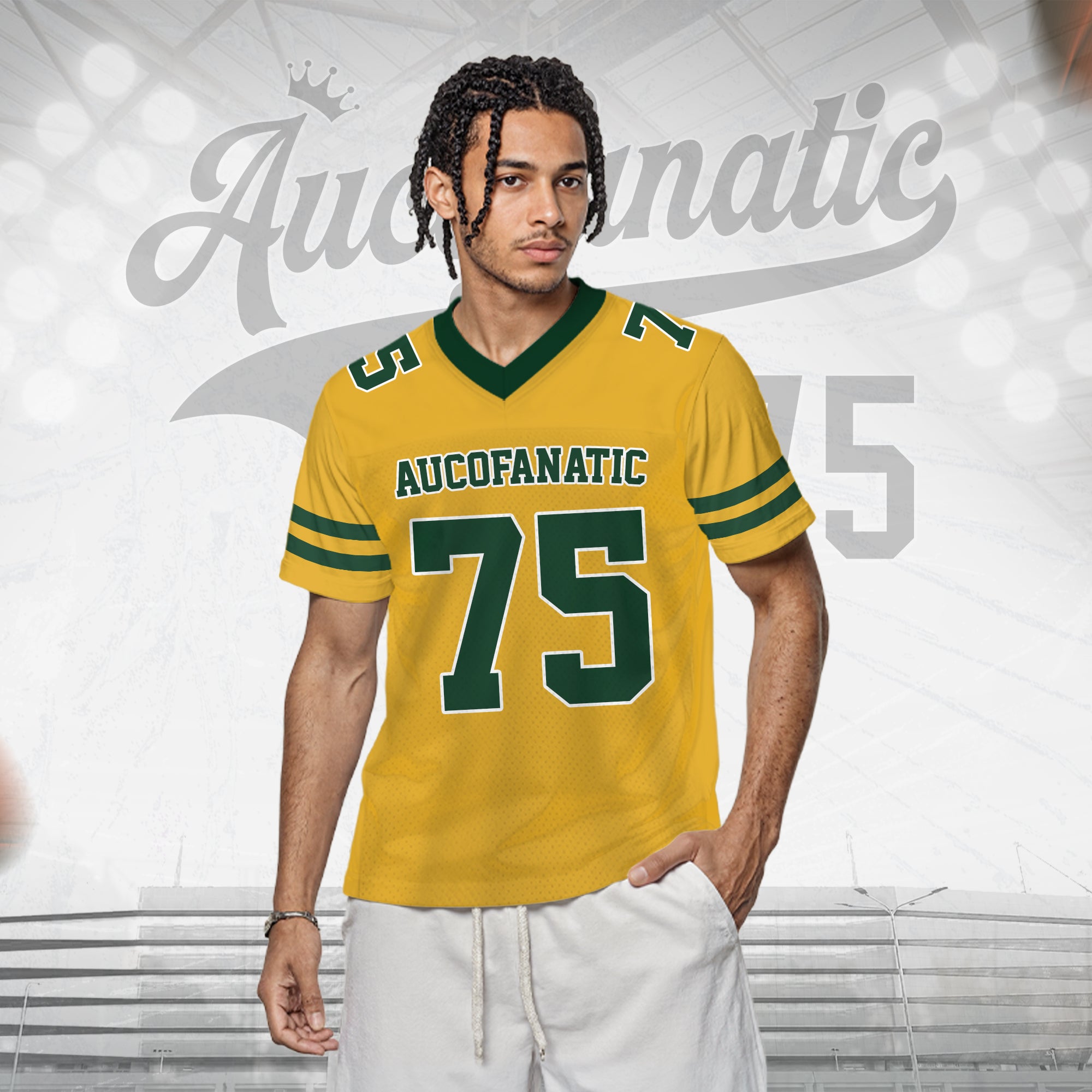 Custom Yellow Green Football Jersey, Personalized Football Jerseys For Adults