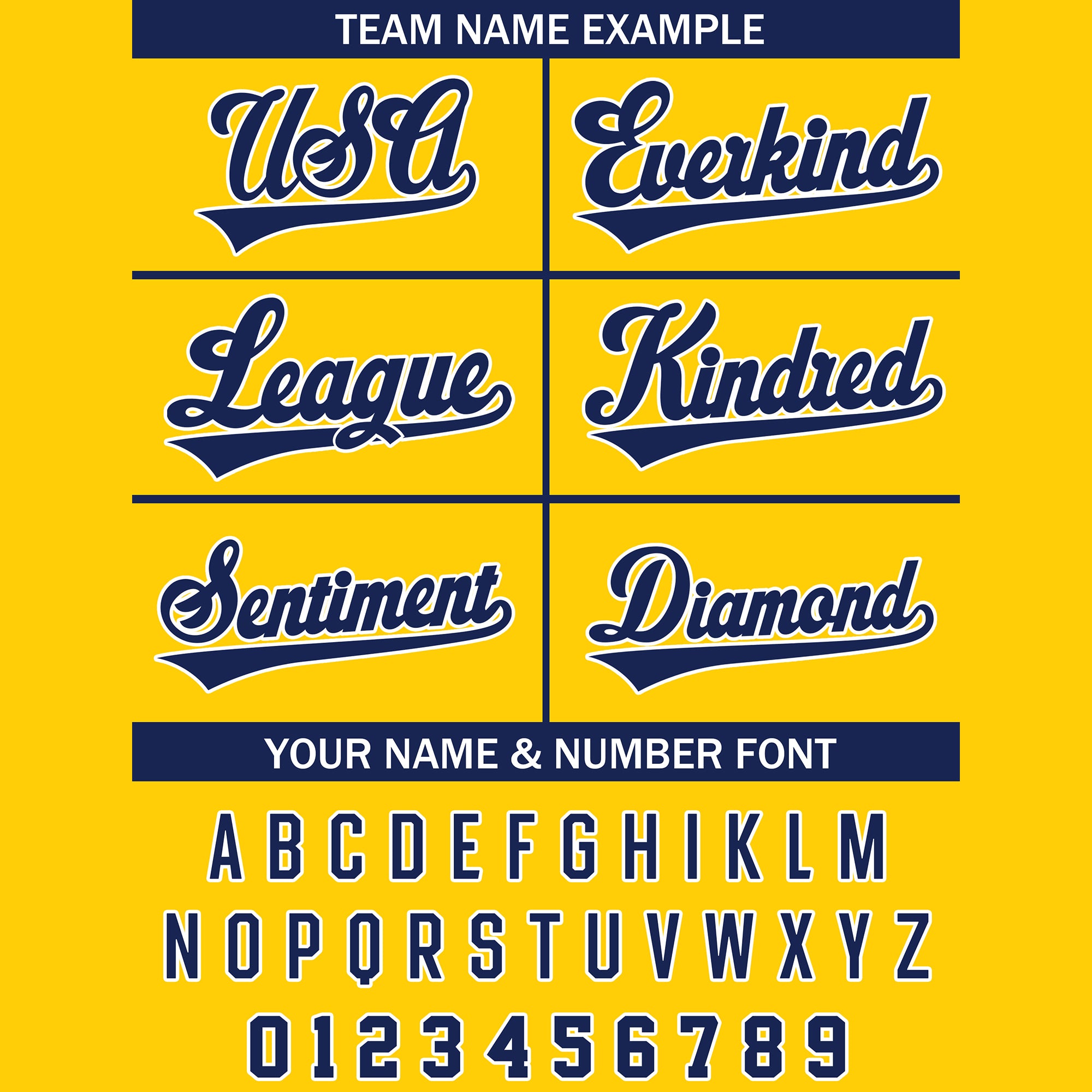 Custom Yellow Navy Baseball Jersey, Personalized Team Name & Number Jersey for Men Women Youth