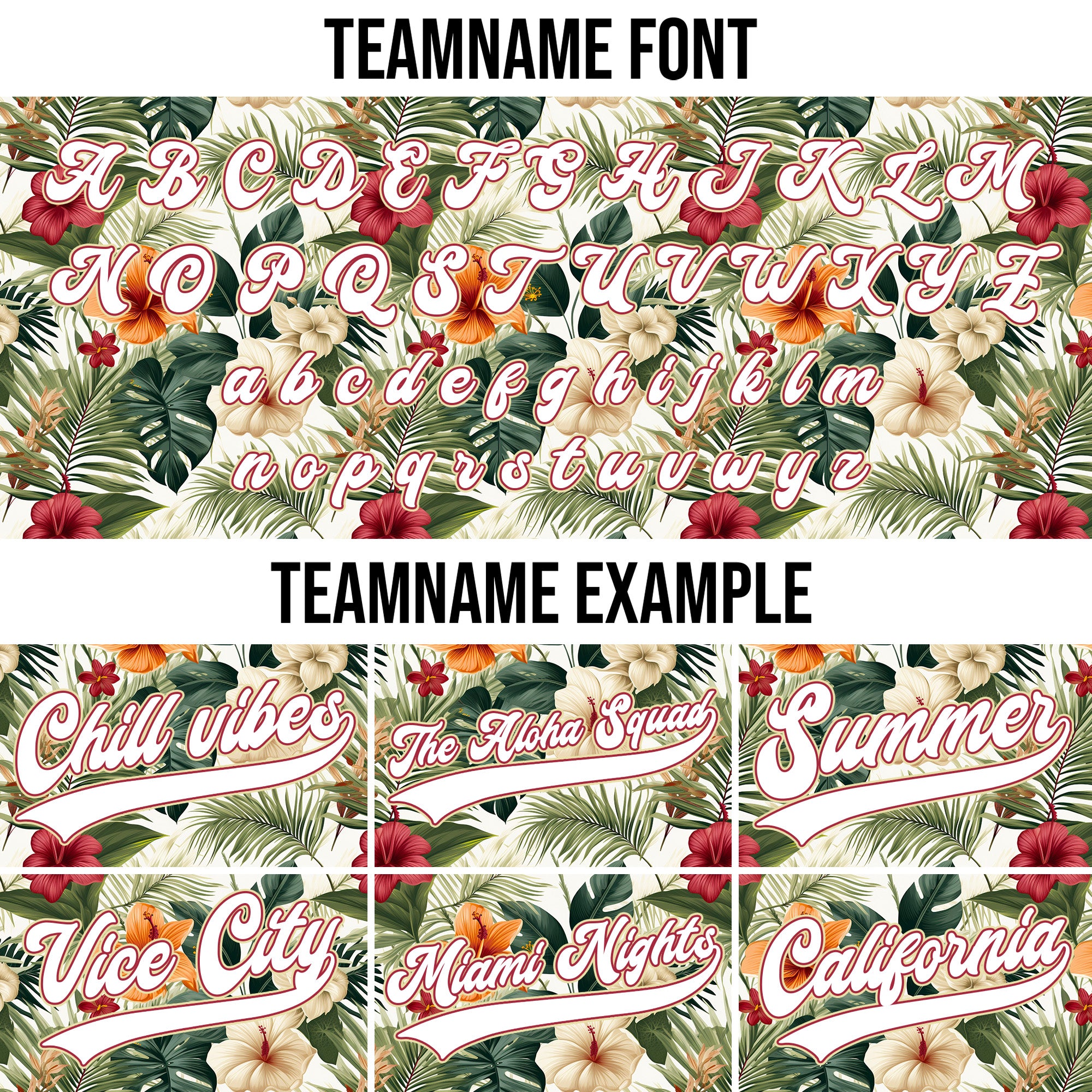 Personalized Classic Hibiscus Hawaiian Baseball Jersey