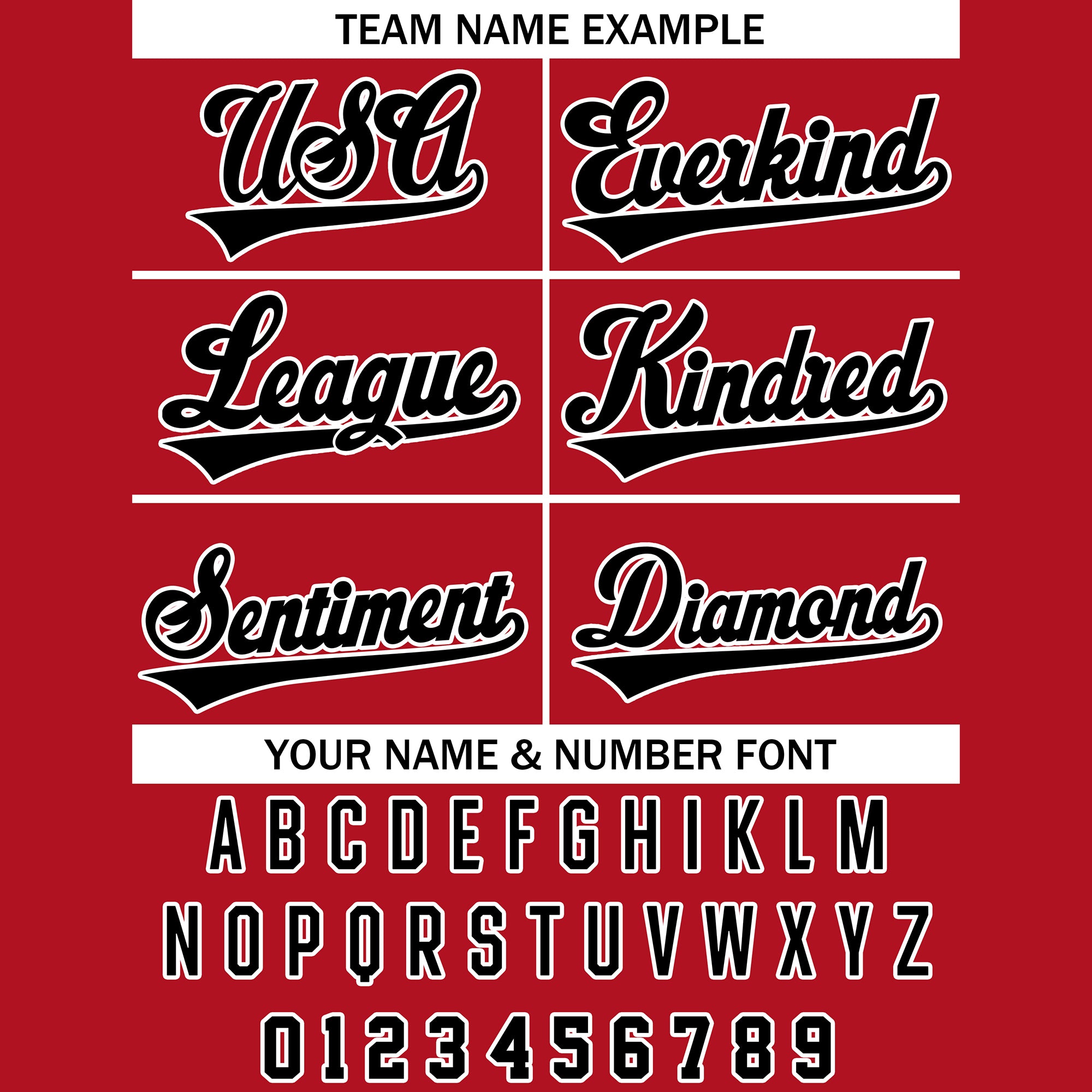 Personalized Classic Red Black White Team Baseball Jersey