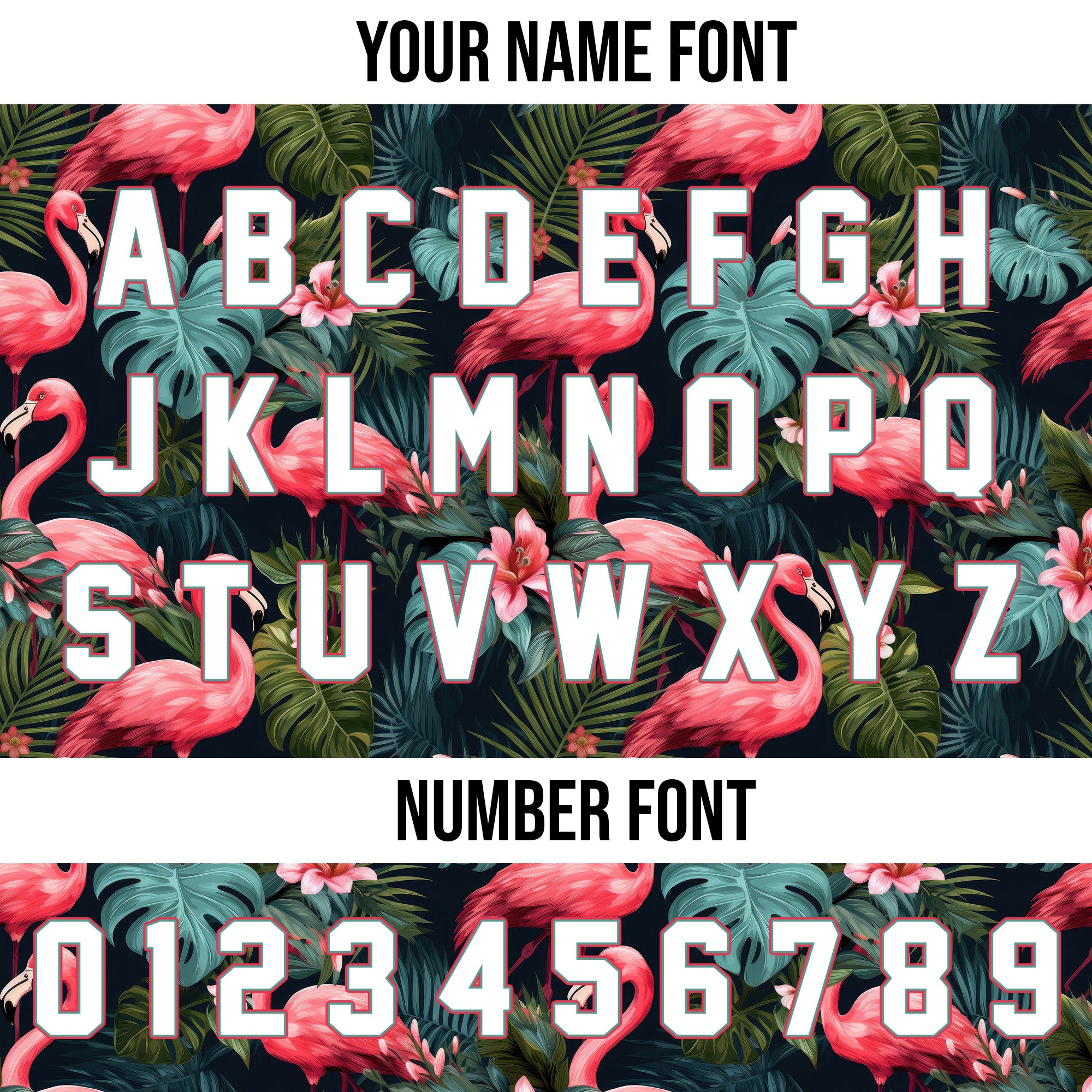 Personalized Flamingo Floral Hawaiian Baseball Jersey