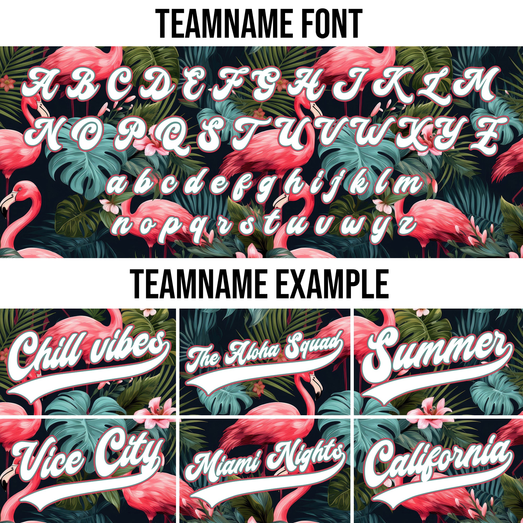 Personalized Flamingo Floral Hawaiian Baseball Jersey
