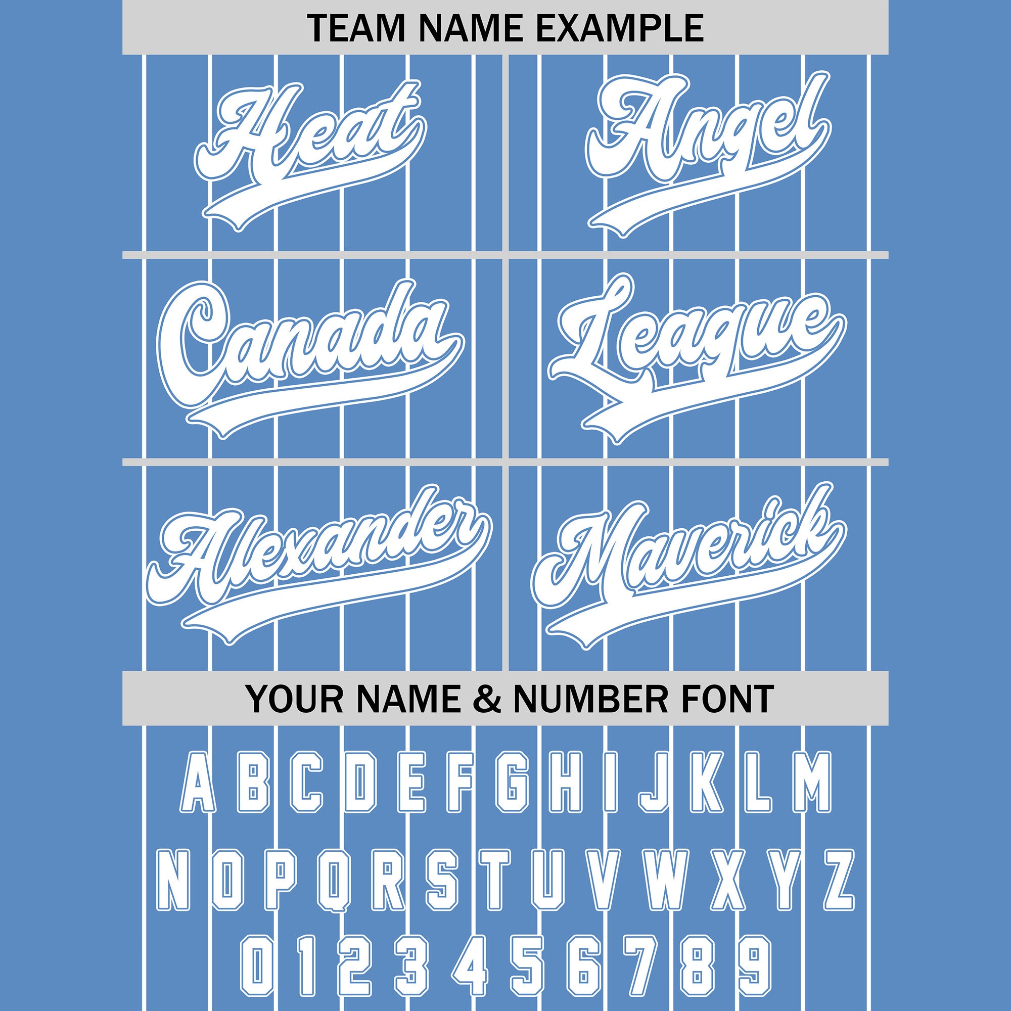 Personalized Navy White Pinstriped Baseball Uniform