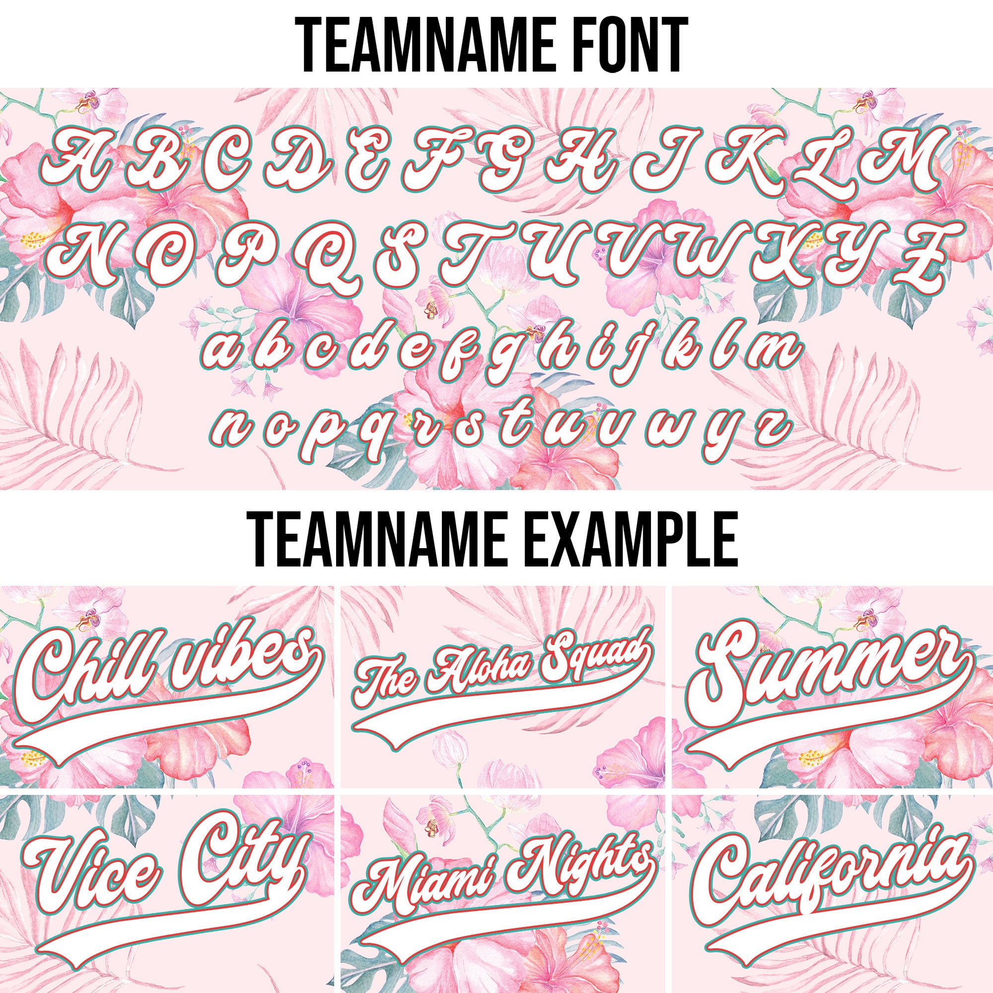 Personalized Pastel Pink Hibiscus Hawaiian Baseball Jersey