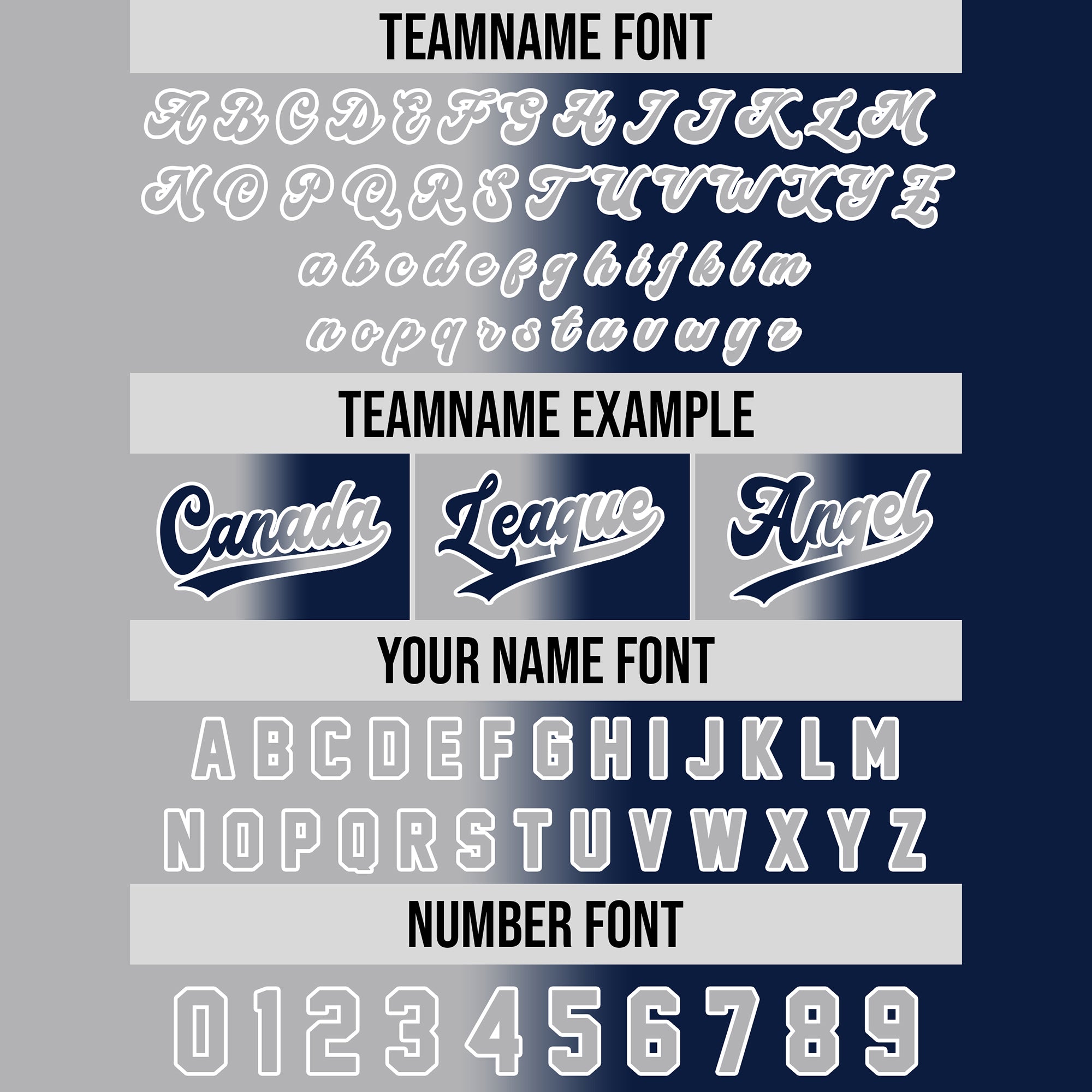 Personalized Steel Navy Gradient Baseball Jersey