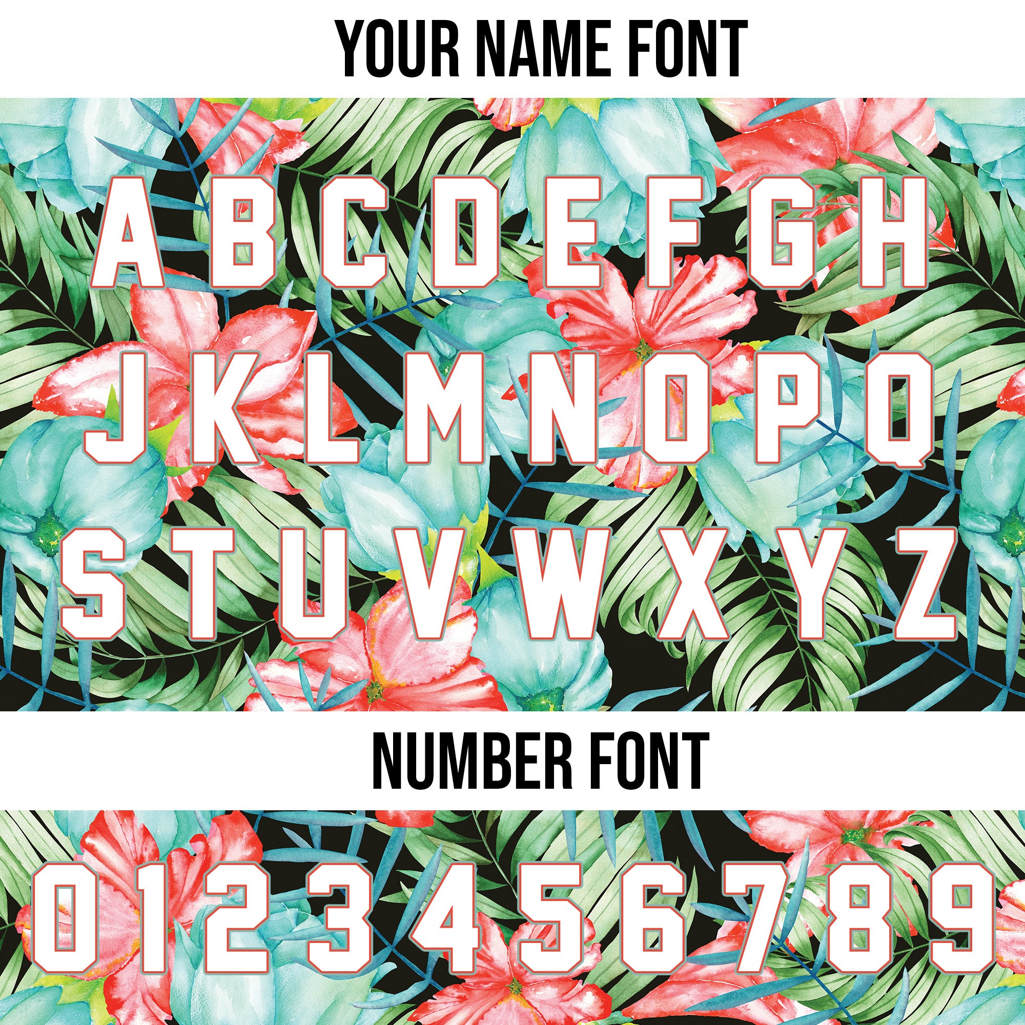 Personalized Tropical Watercolor Hawaiian Baseball Jersey
