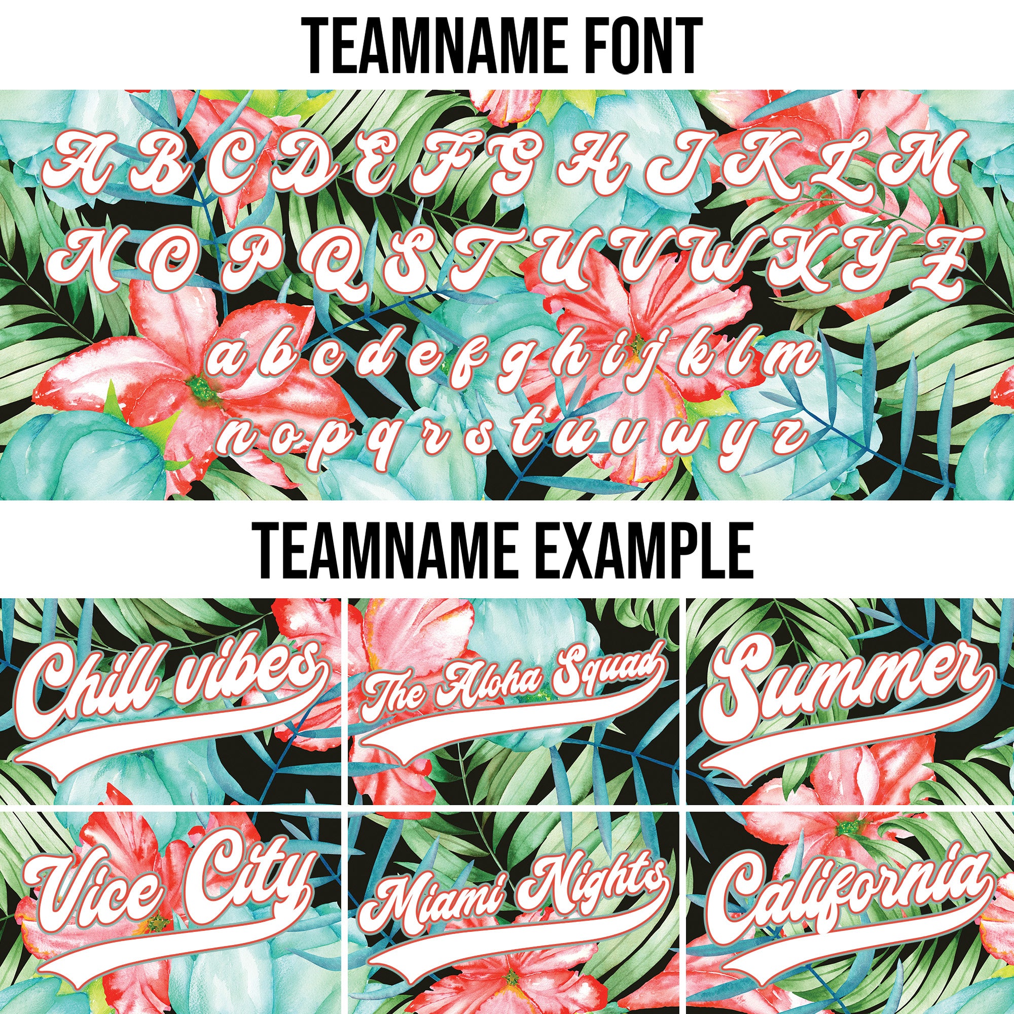 Personalized Tropical Watercolor Hawaiian Baseball Jersey